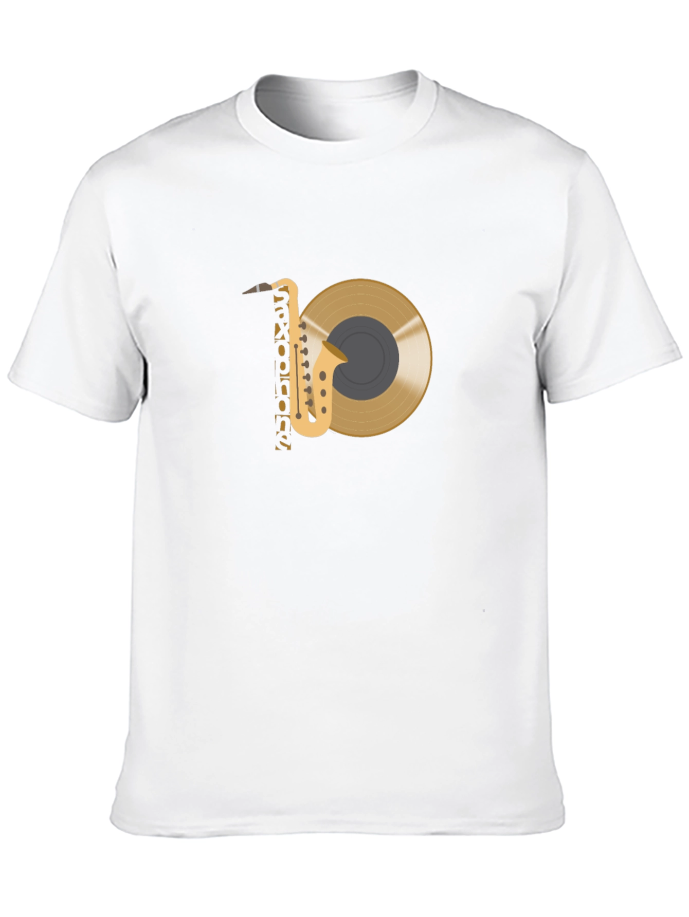 Saxophone and Record Graphic Tee