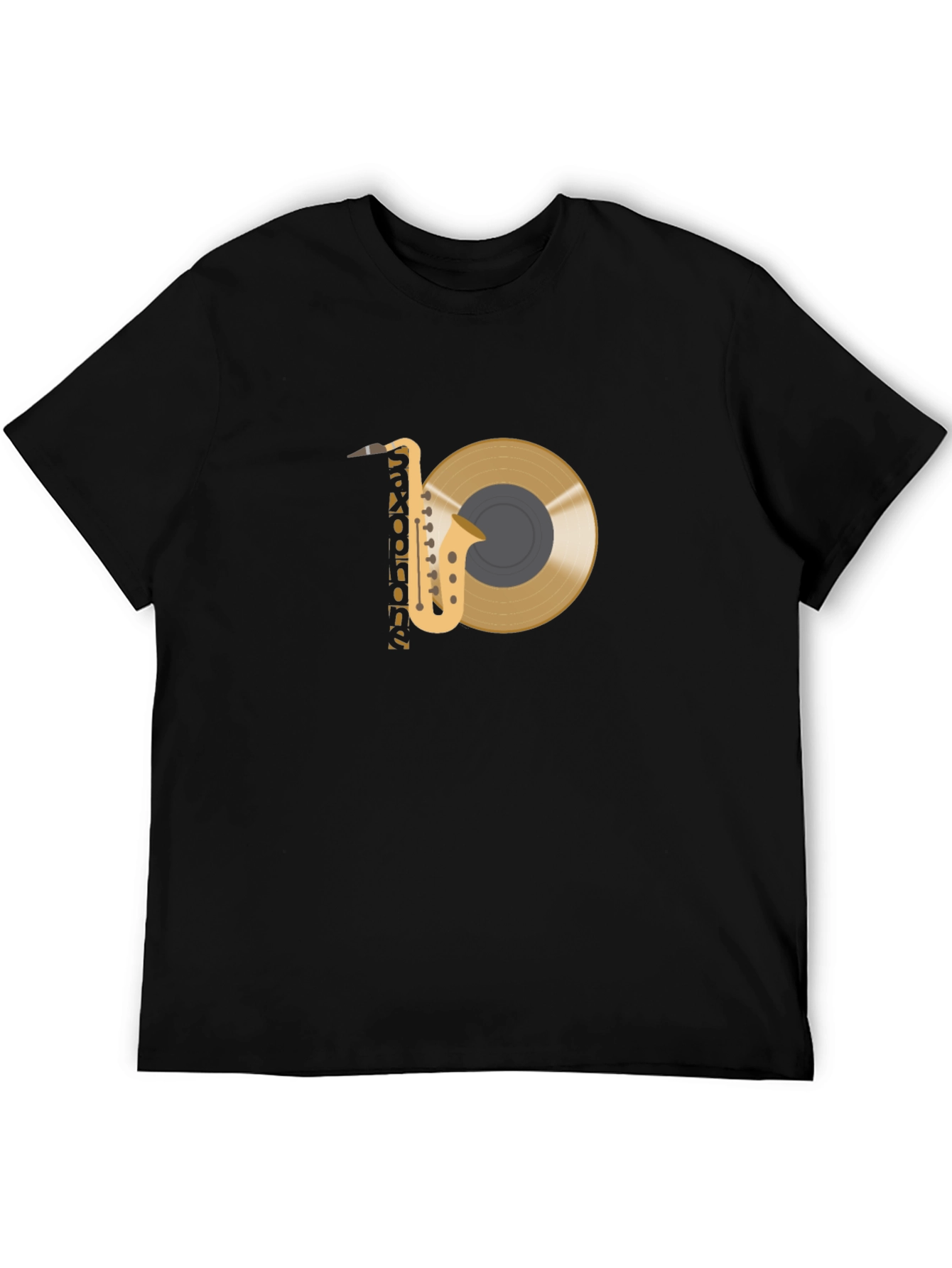 Saxophone and Record Graphic Tee