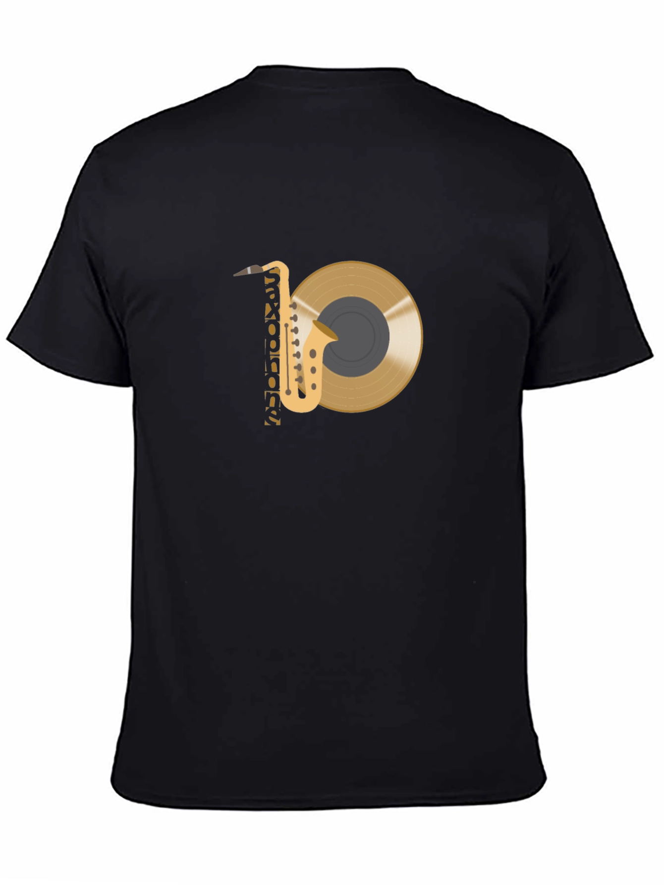 Saxophone and Record Graphic Tee