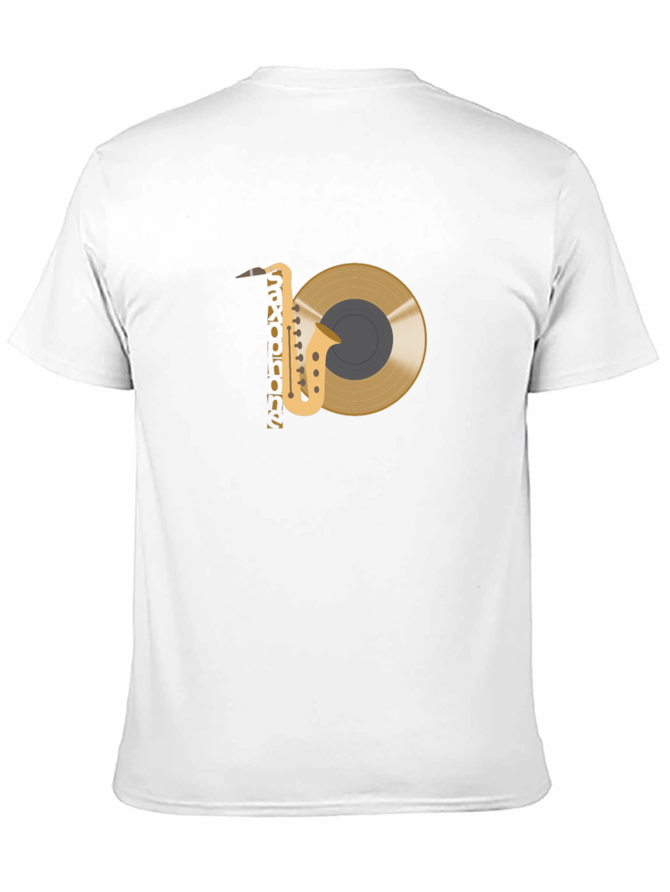 Saxophone and Record Graphic Tee