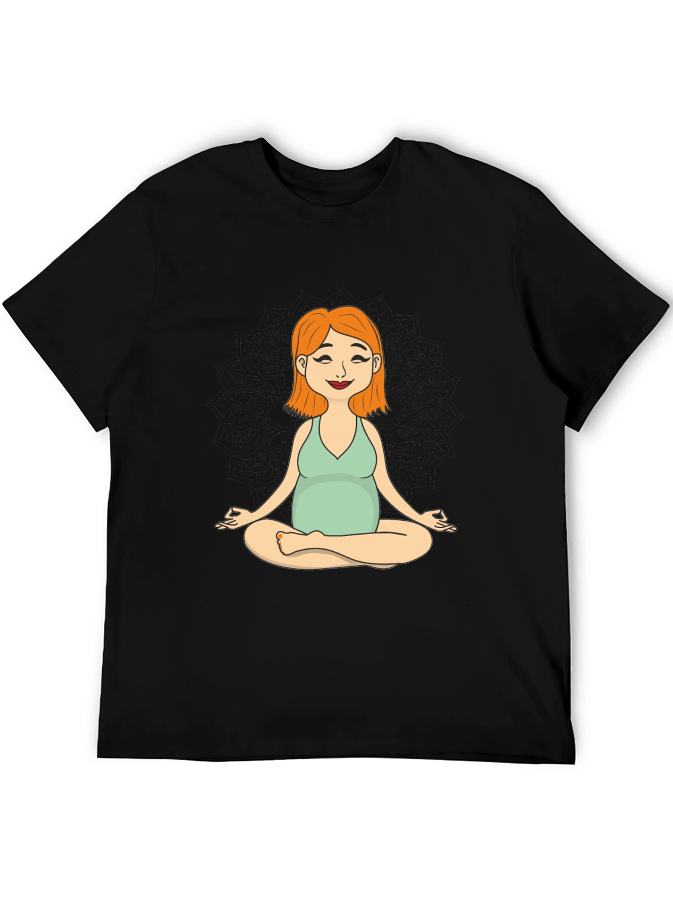 Maternity Yoga Meditation Tee - Soft Cotton Comfort