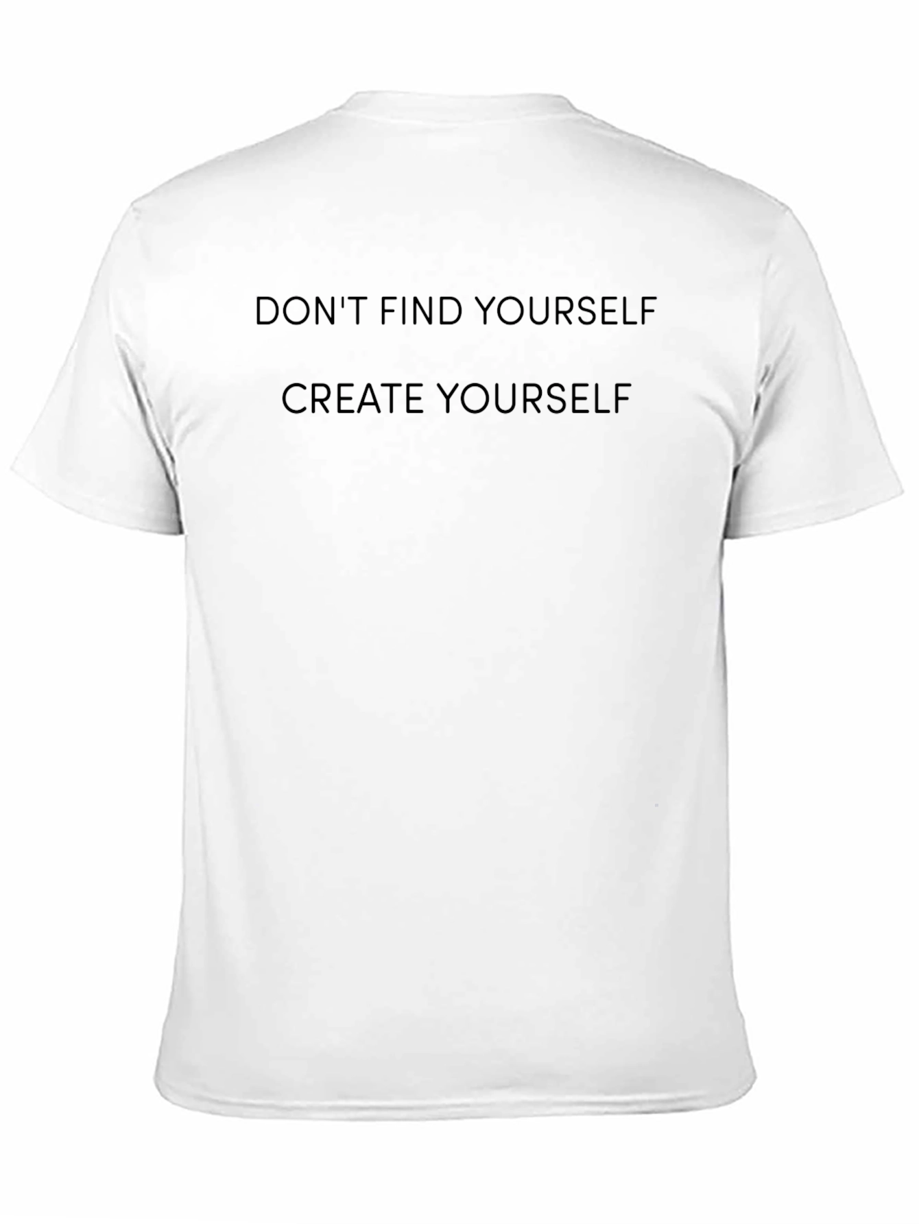Create Yourself Graphic Tee - Inspiring Black T-Shirt