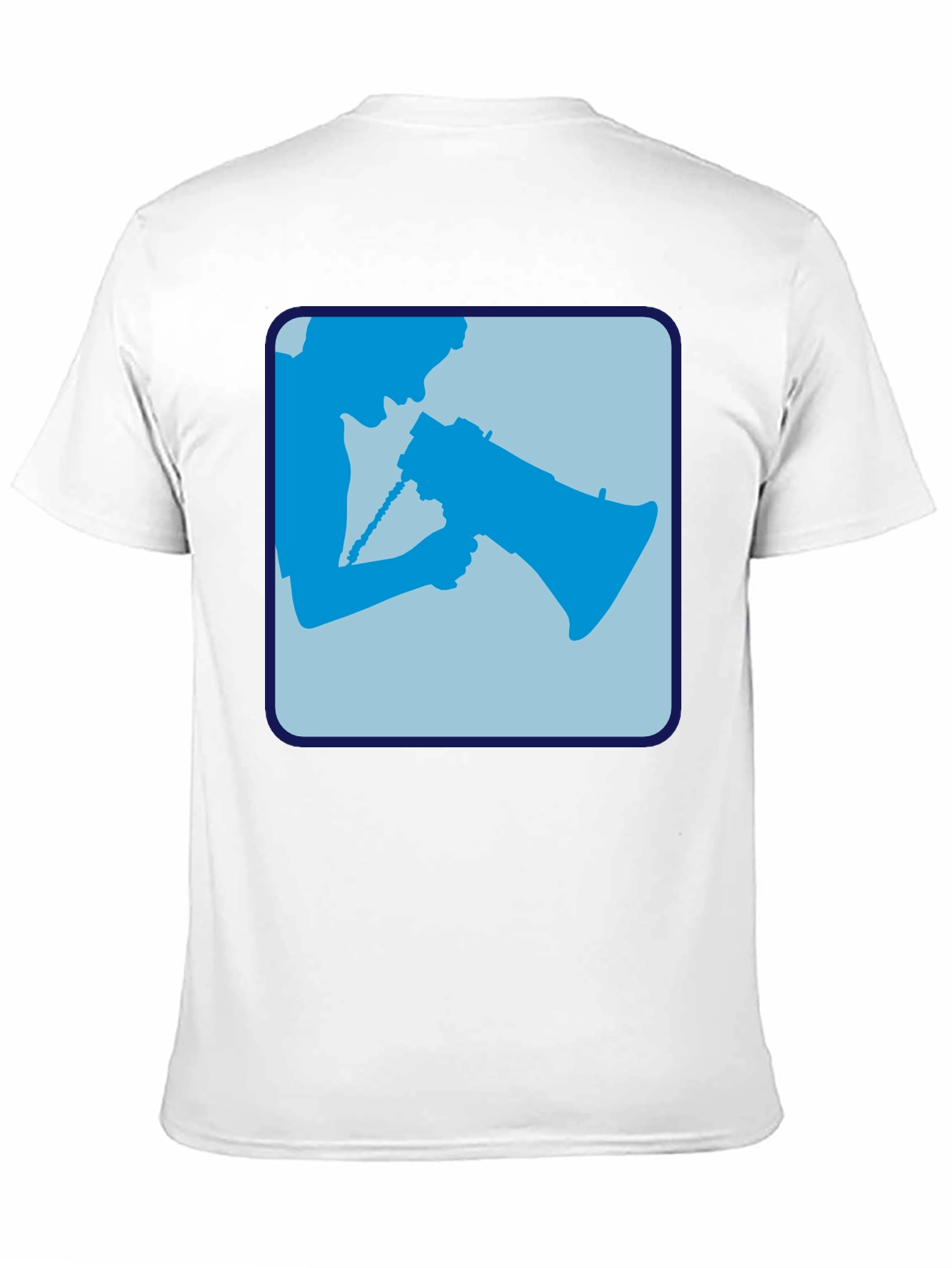 Megaphone Graphic Tee - Bold Black Cotton Shirt