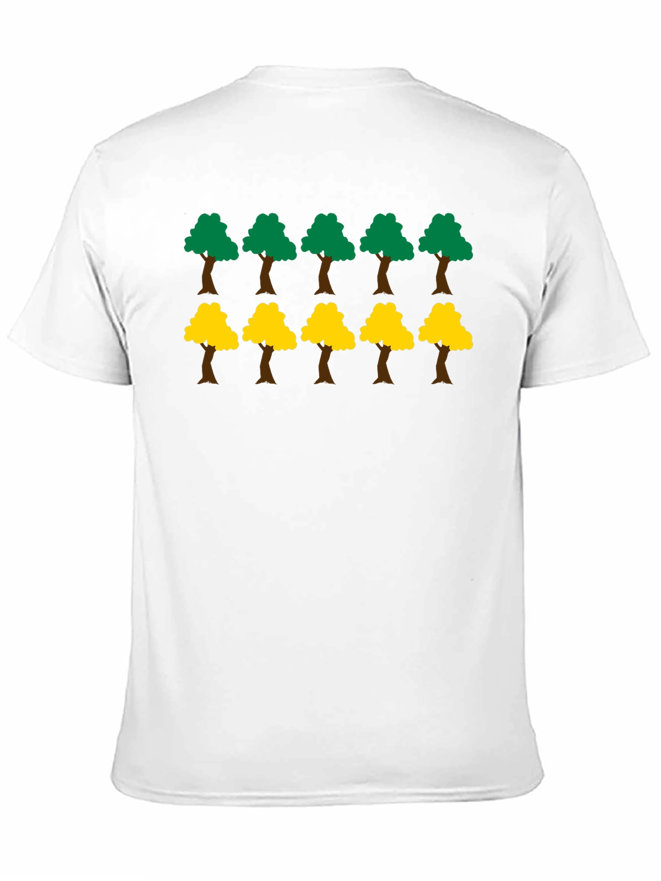 Fun Trees Graphic Print Black T-Shirt