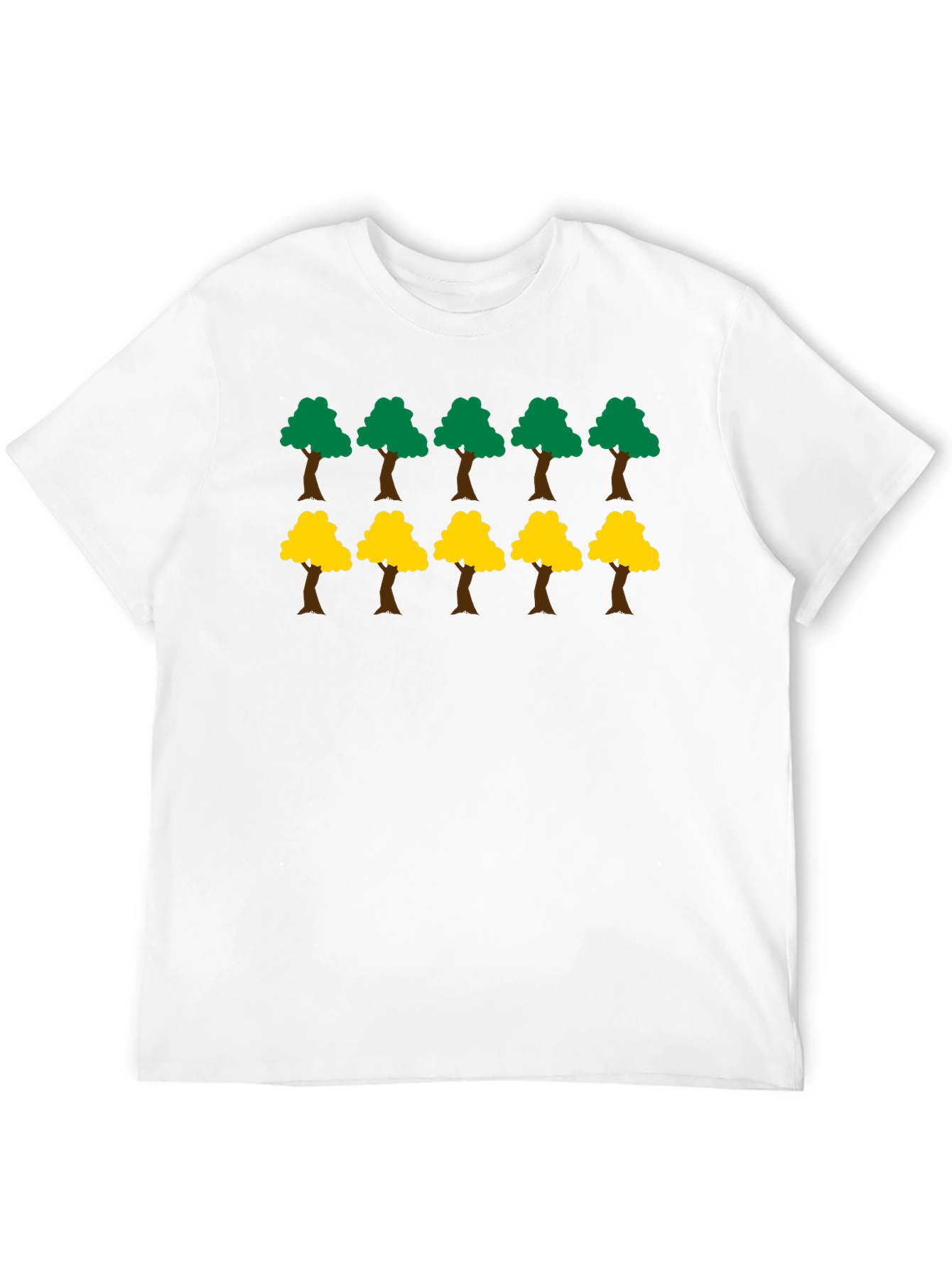 Fun Trees Graphic Print Black T-Shirt