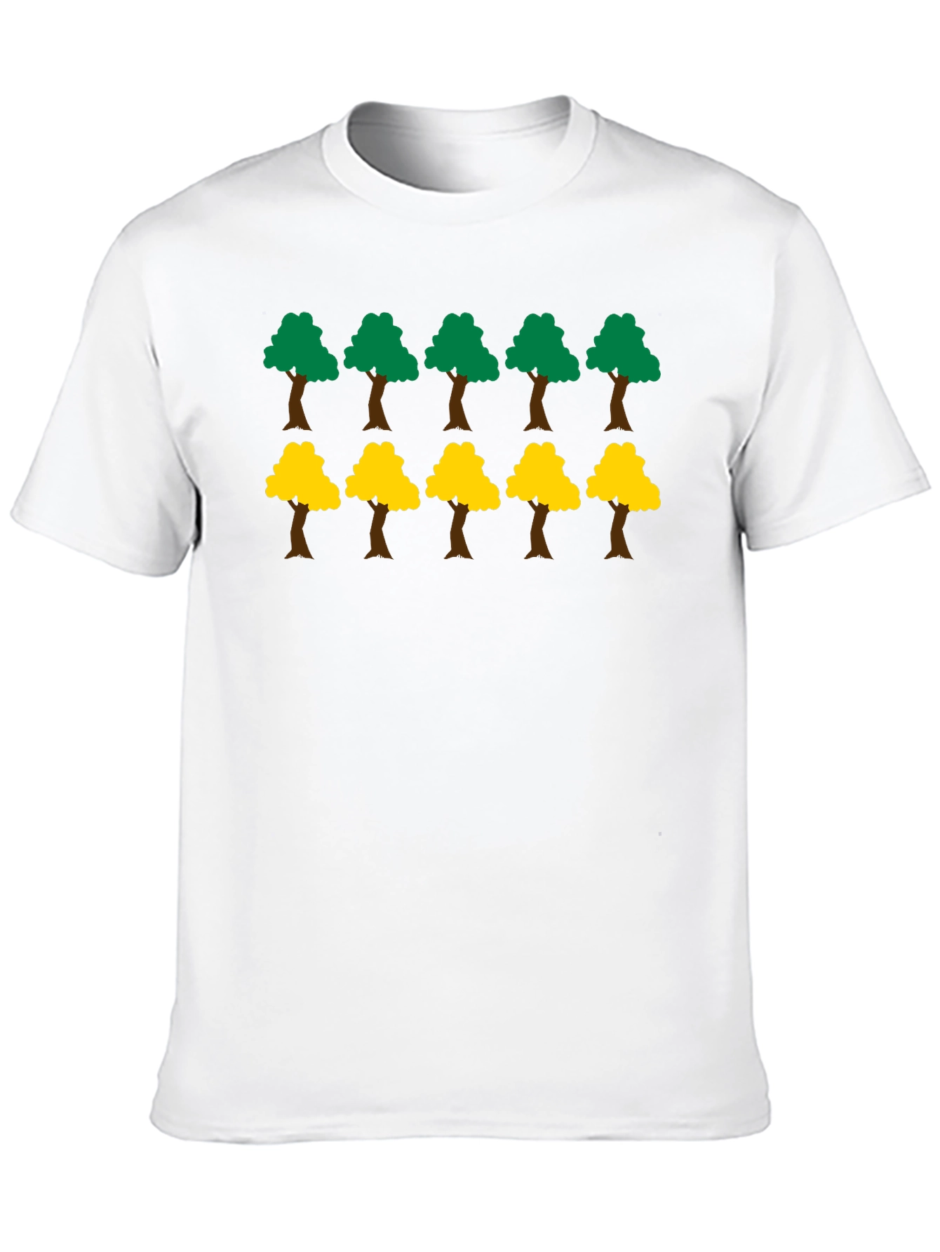 Fun Trees Graphic Print Black T-Shirt