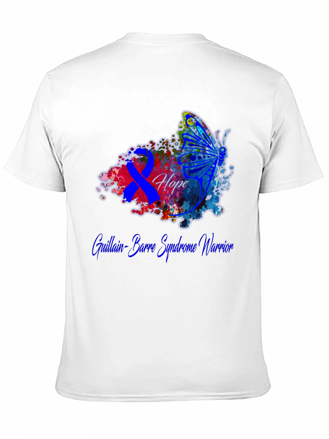 Guillain-Barre Syndrome Warrior T-Shirt Butterfly Hope