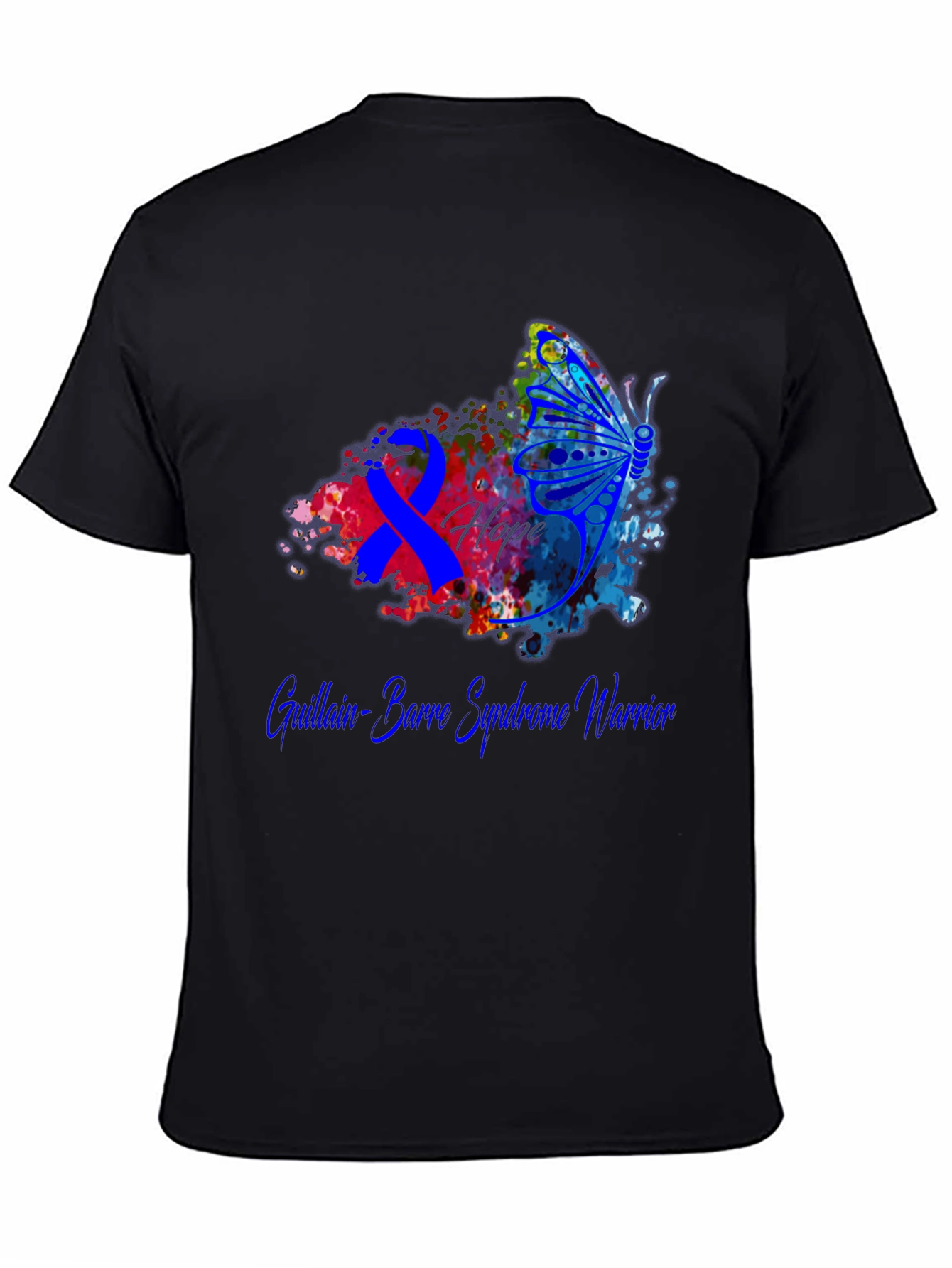 Guillain-Barre Syndrome Warrior T-Shirt Butterfly Hope
