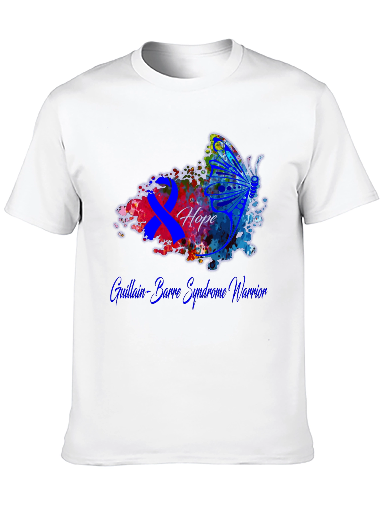Guillain-Barre Syndrome Warrior T-Shirt Butterfly Hope