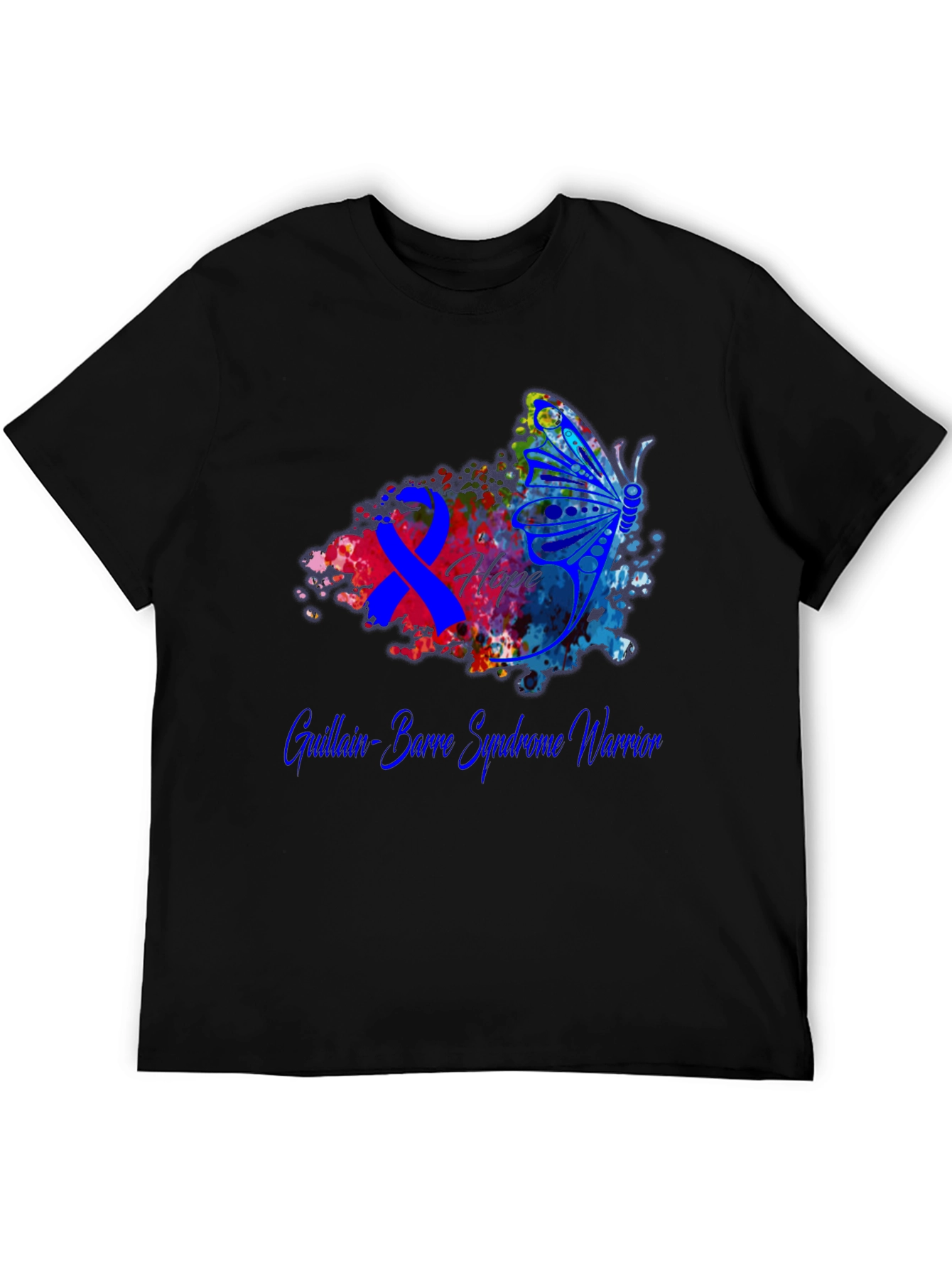 Guillain-Barre Syndrome Warrior T-Shirt Butterfly Hope