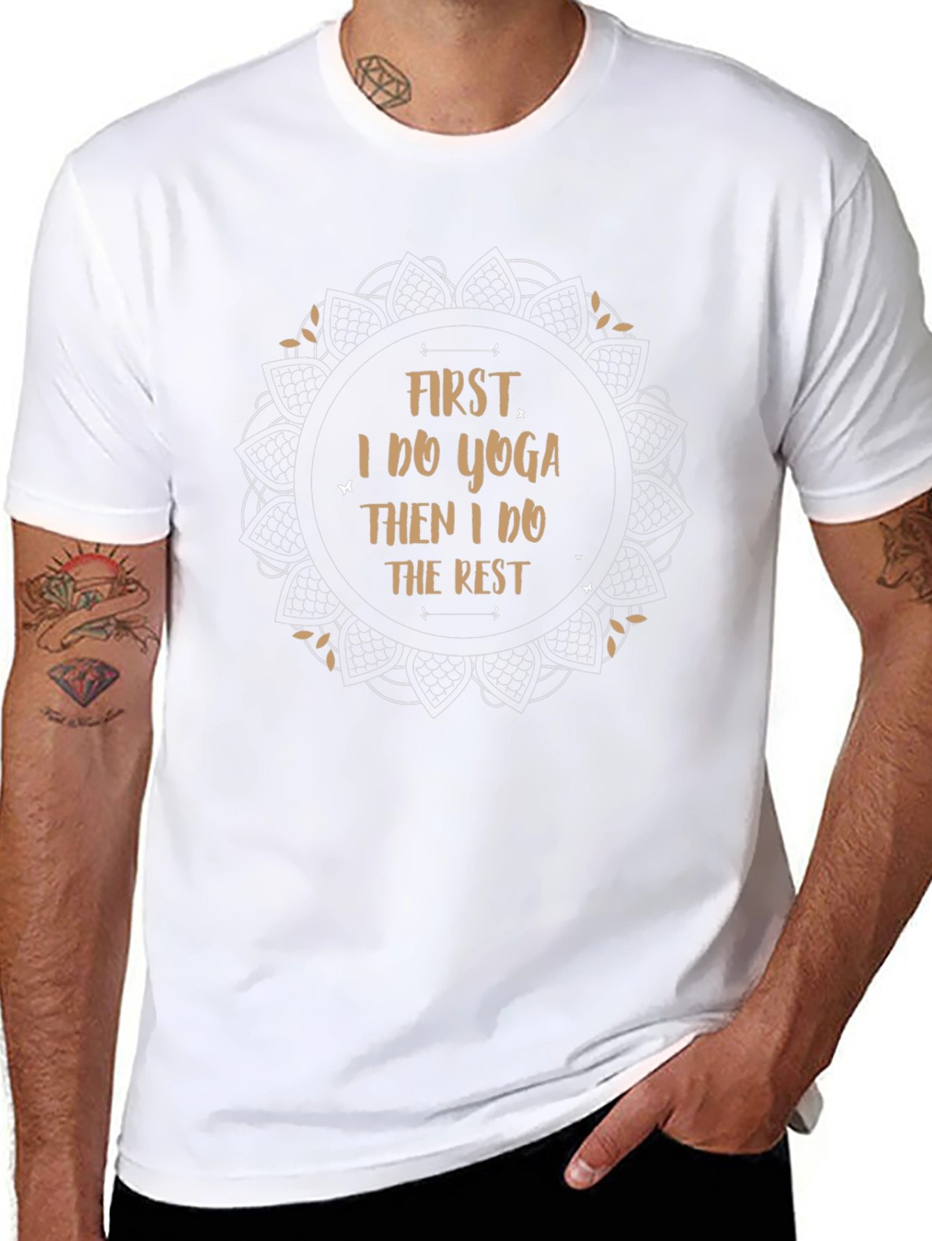 Yoga First T-Shirt - Mens Black Tee