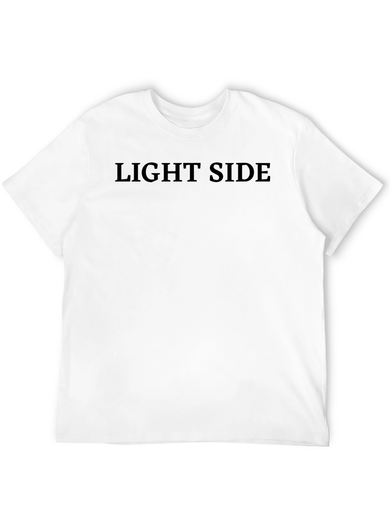 Light Side Black T-Shirt - Casual Wear