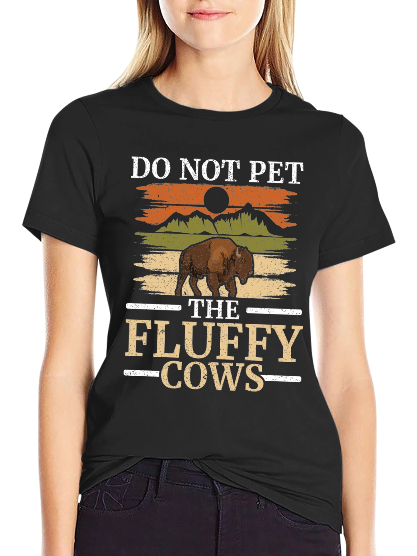 Do Not Pet Fluffy Cows T-Shirt