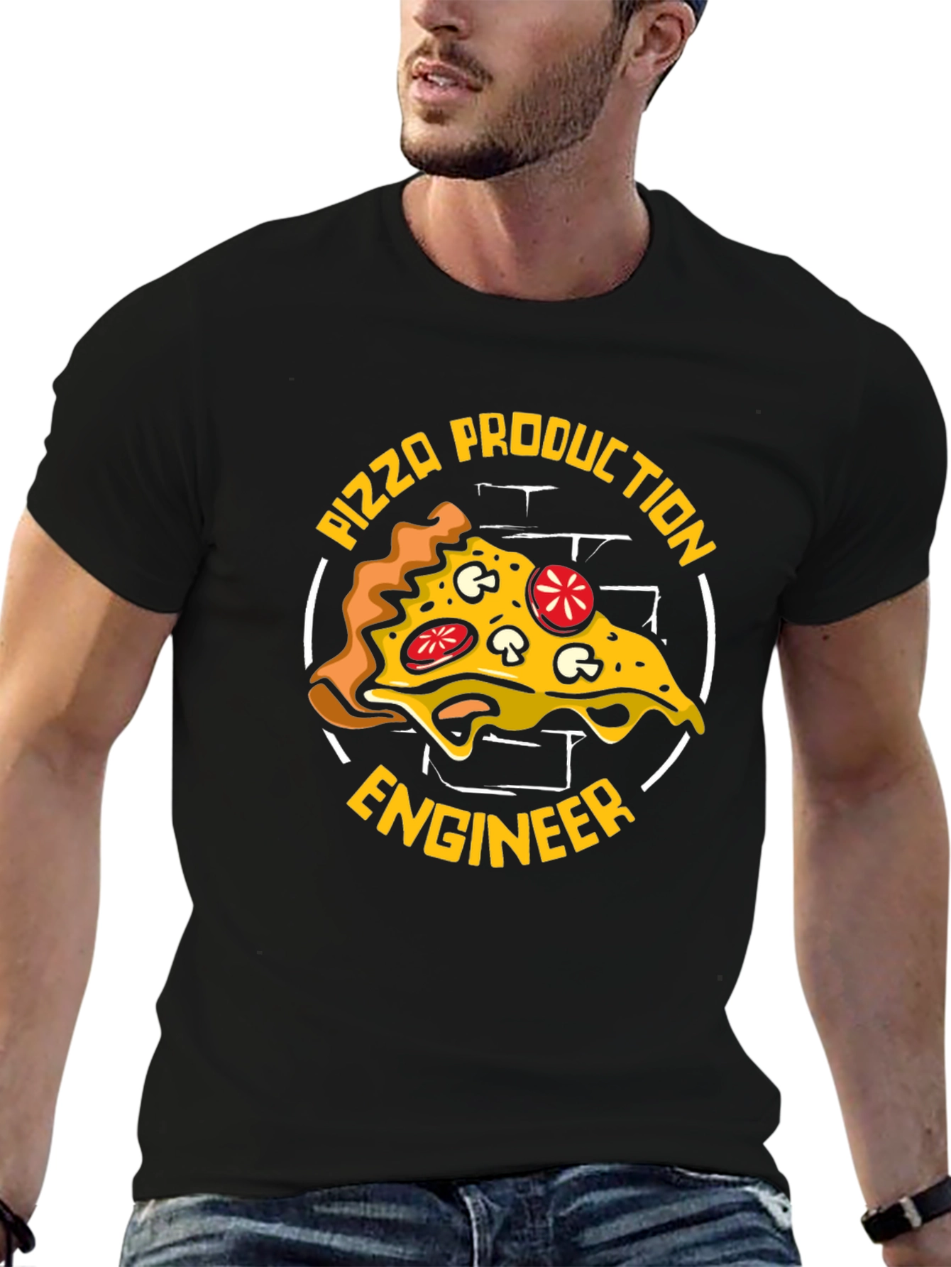 Pizza Production Engineer Graphic T-Shirt