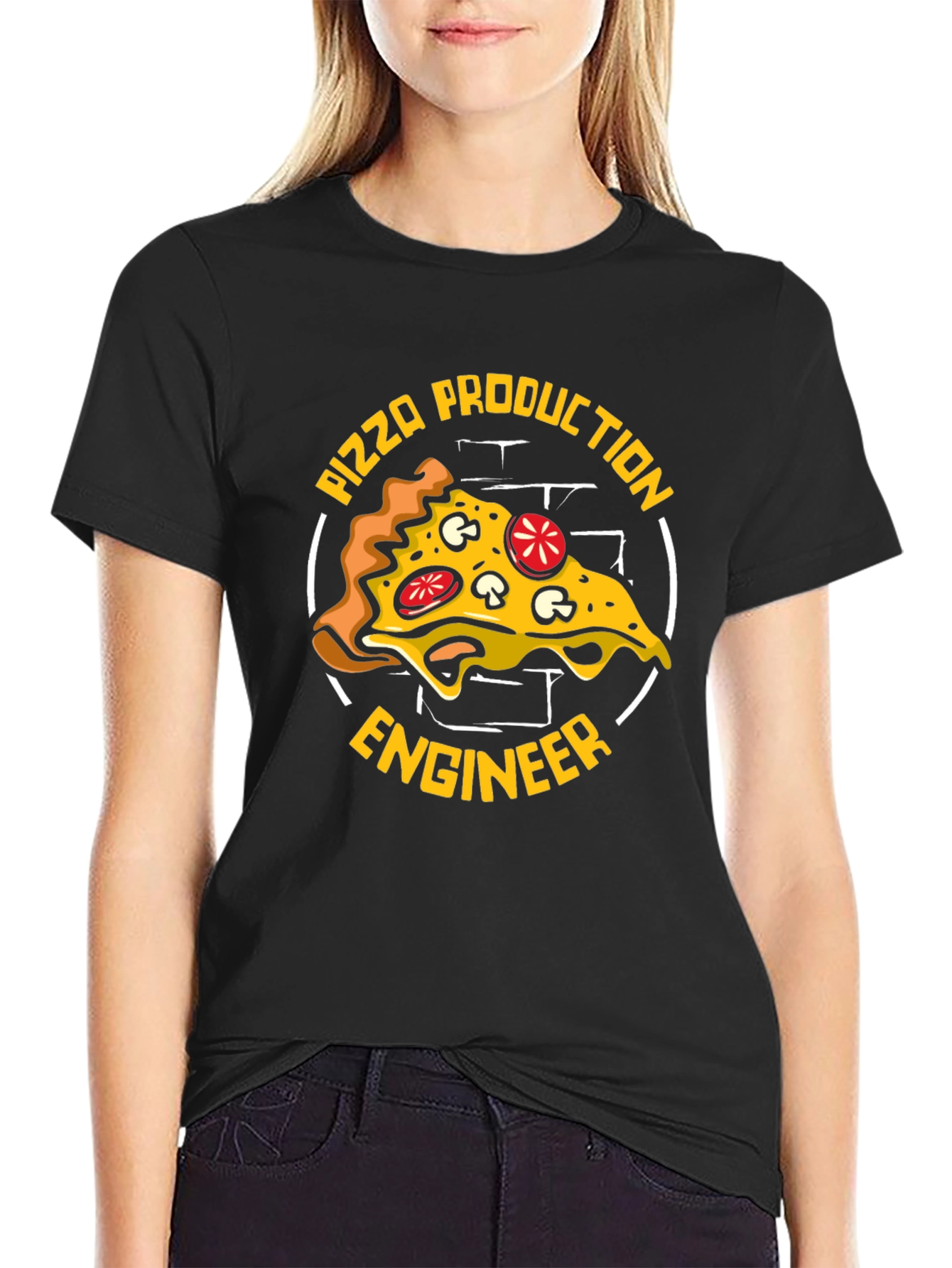 Pizza Production Engineer Graphic T-Shirt