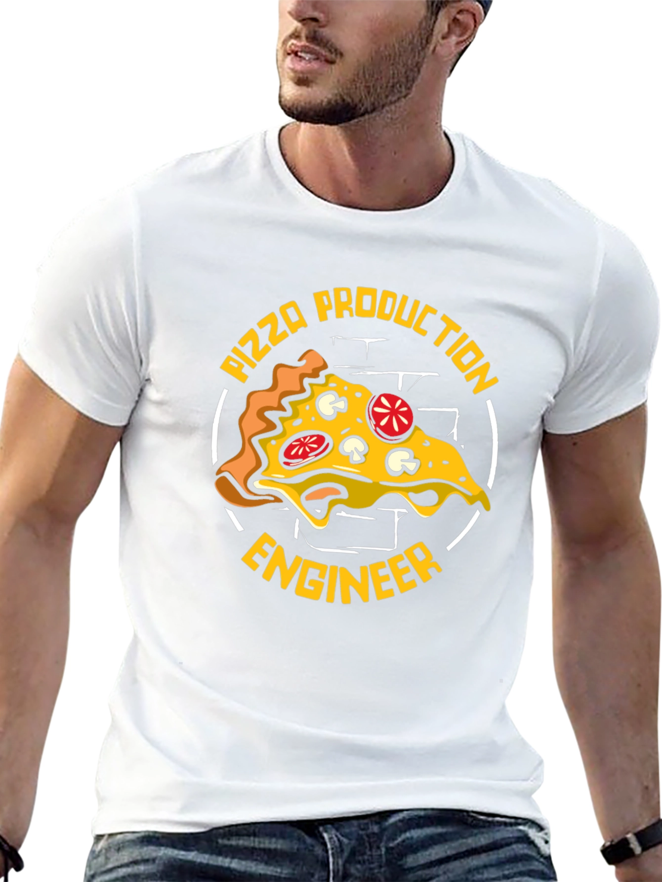 Pizza Production Engineer Graphic T-Shirt