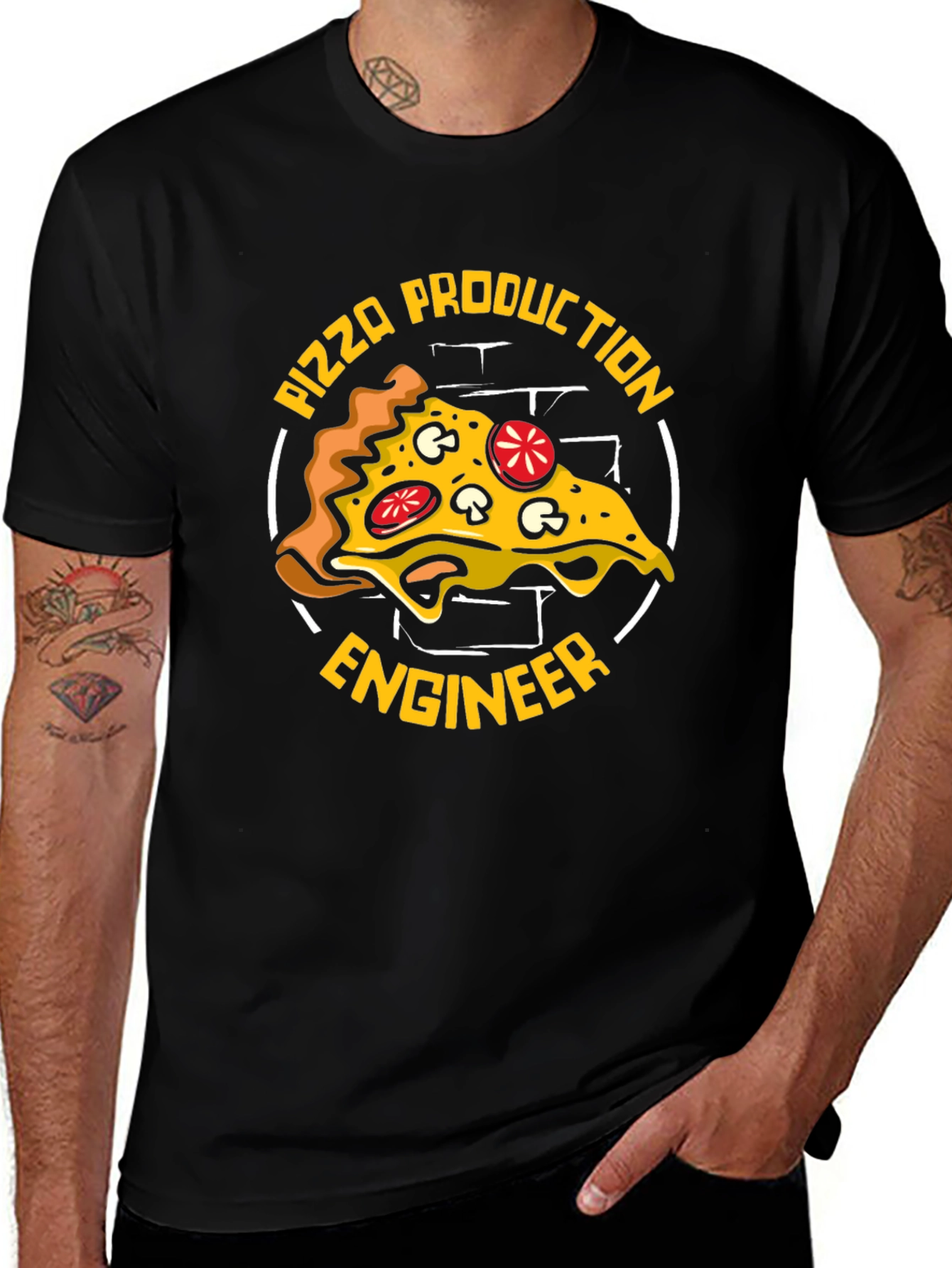 Pizza Production Engineer Graphic T-Shirt