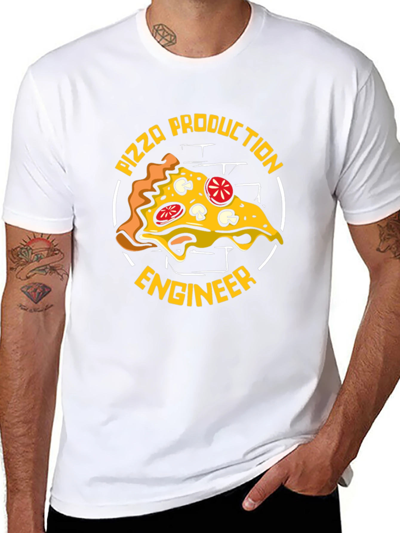 Pizza Production Engineer Graphic T-Shirt