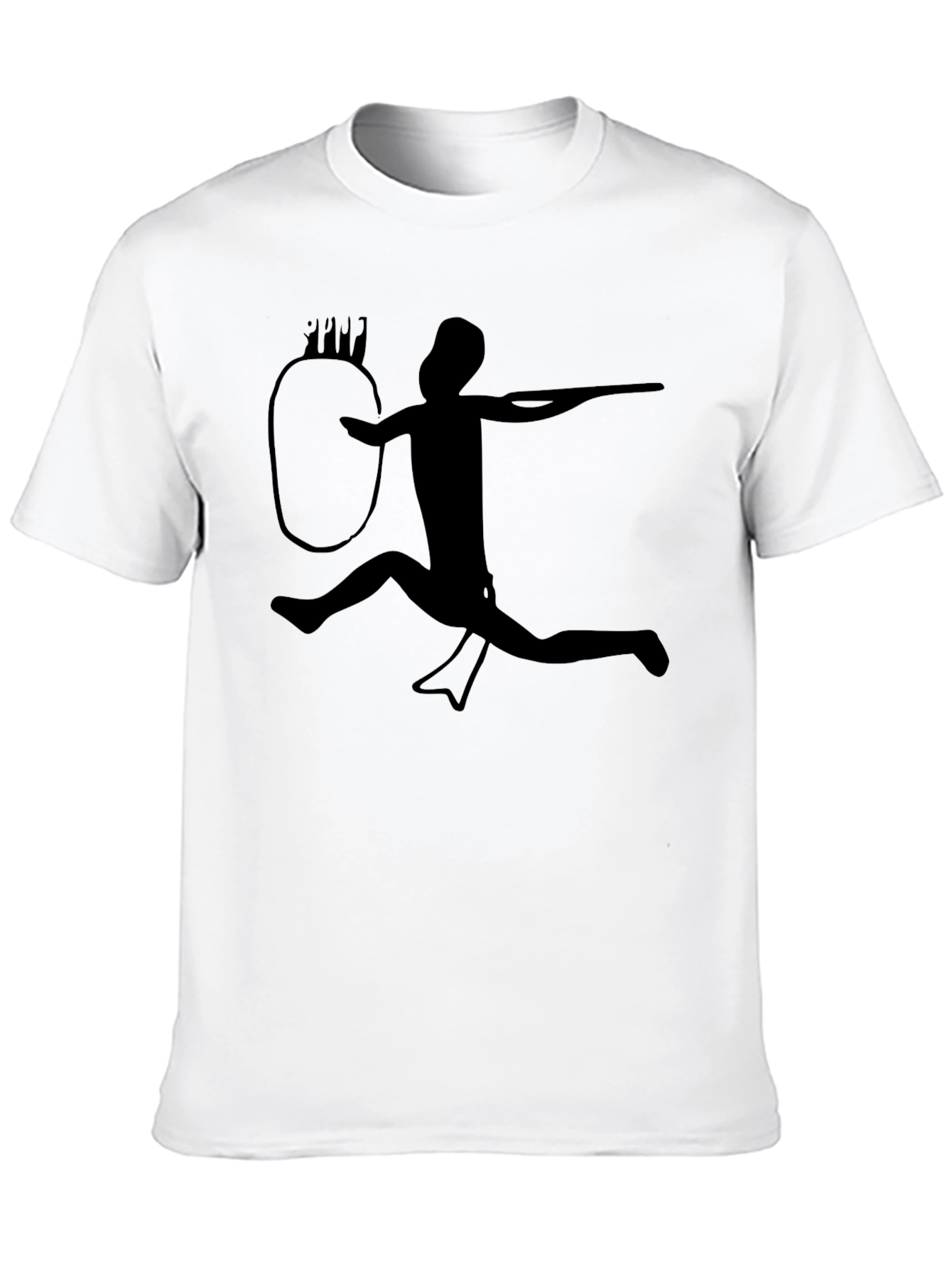 Silhouette Archer Black Graphic T-Shirt