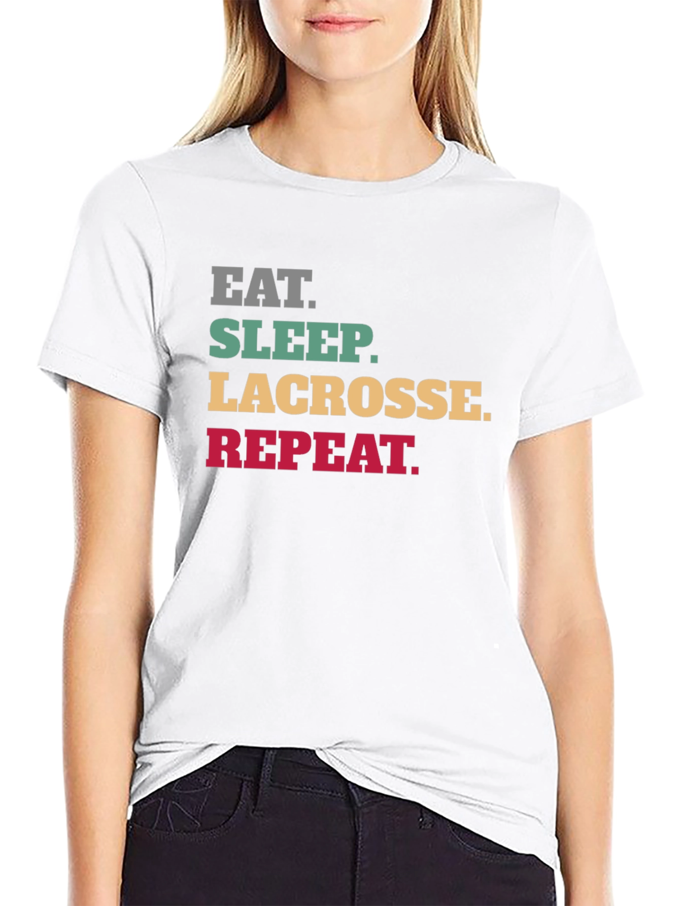 Eat Sleep Lacrosse Repeat T-Shirt