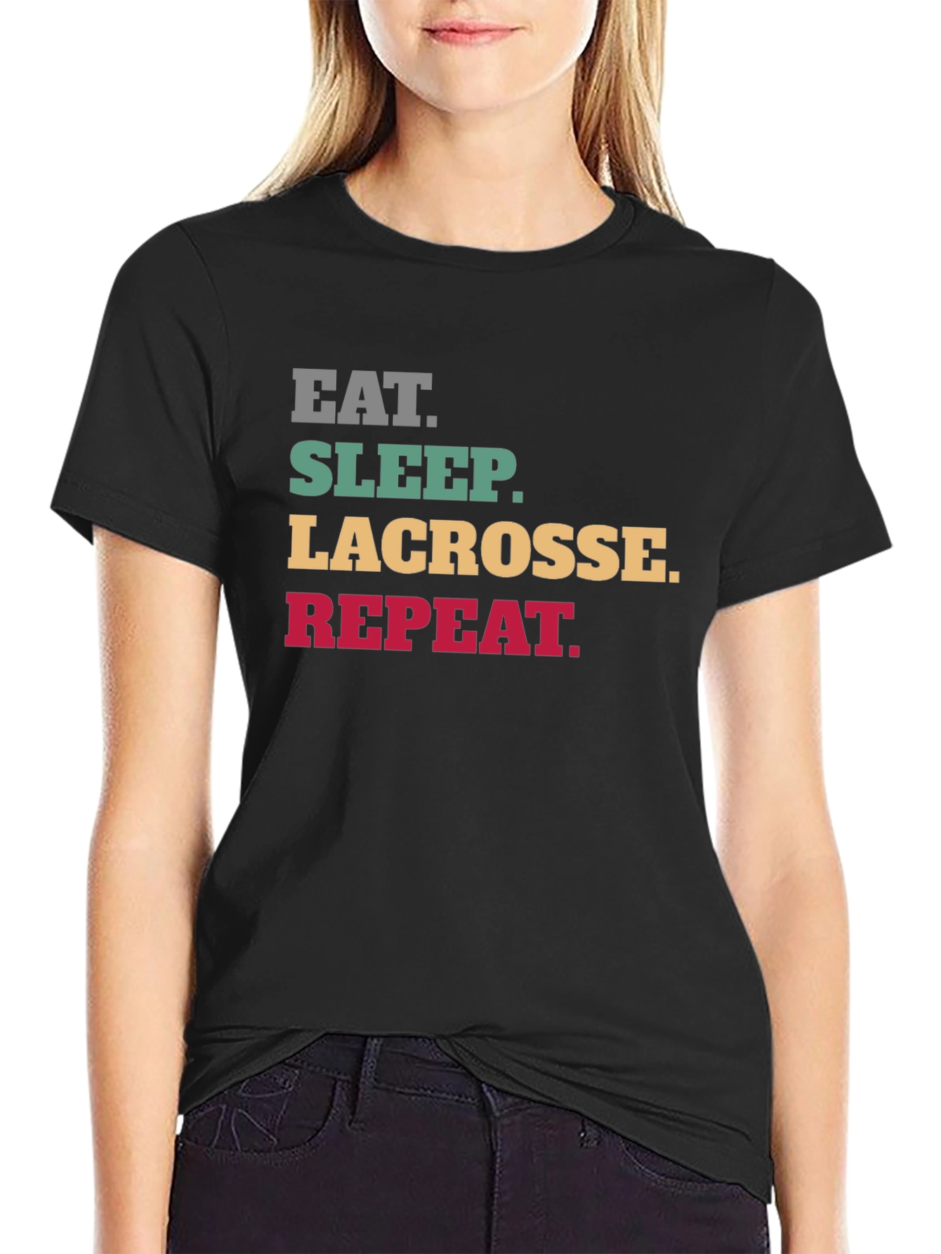 Eat Sleep Lacrosse Repeat T-Shirt