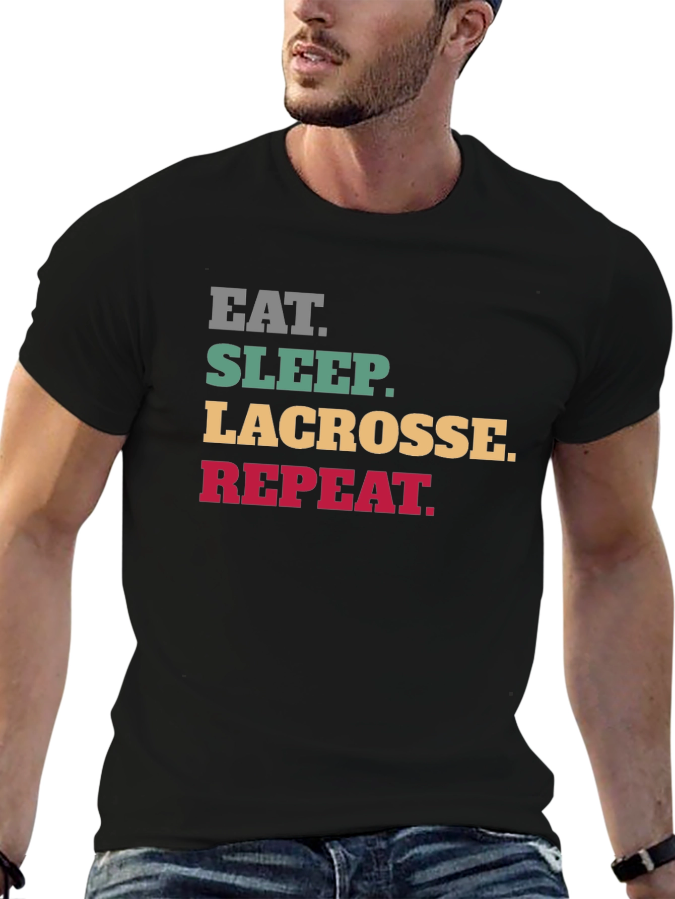 Eat Sleep Lacrosse Repeat T-Shirt