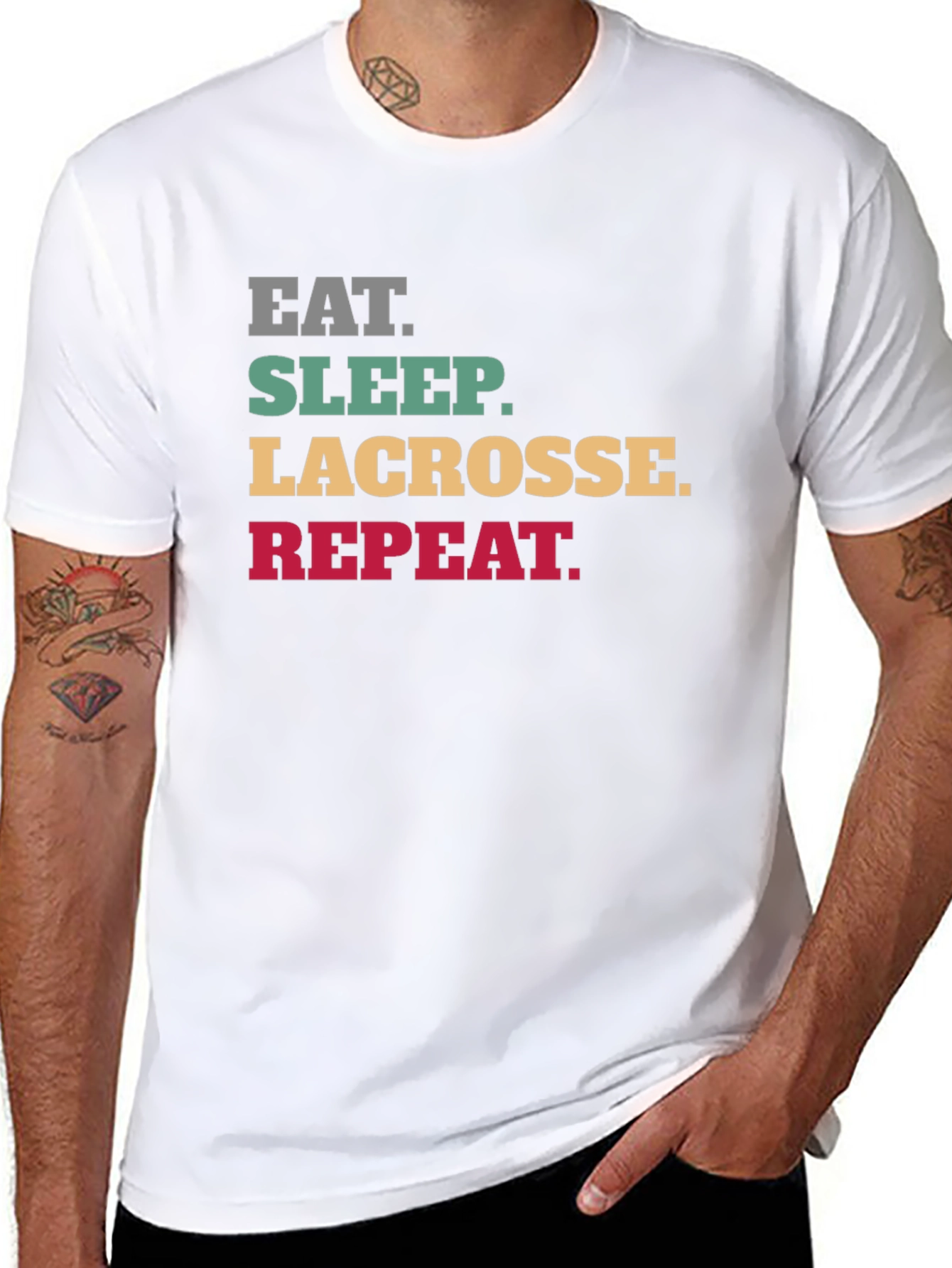 Eat Sleep Lacrosse Repeat T-Shirt