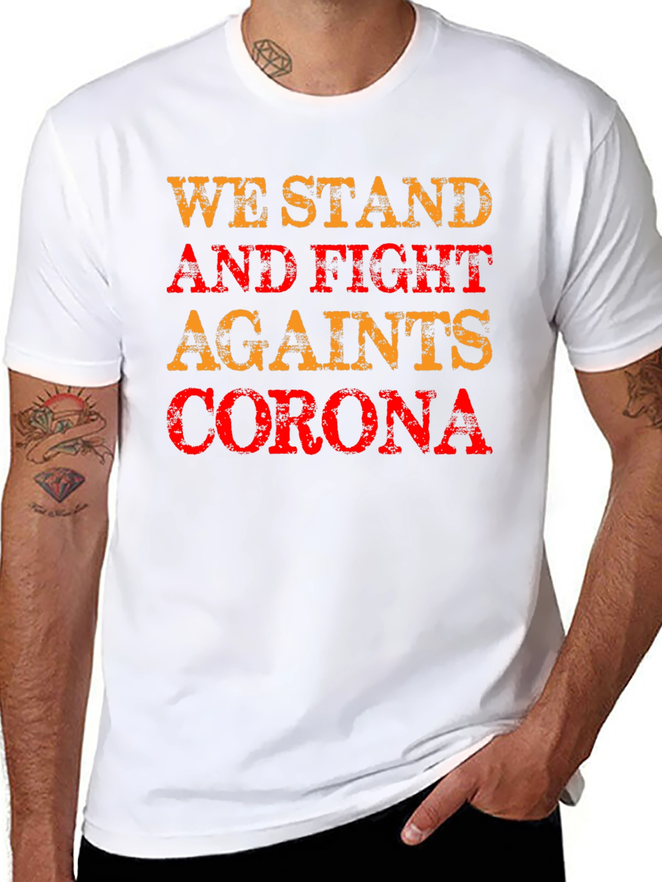 We Stand and Fight Corona T-Shirt
