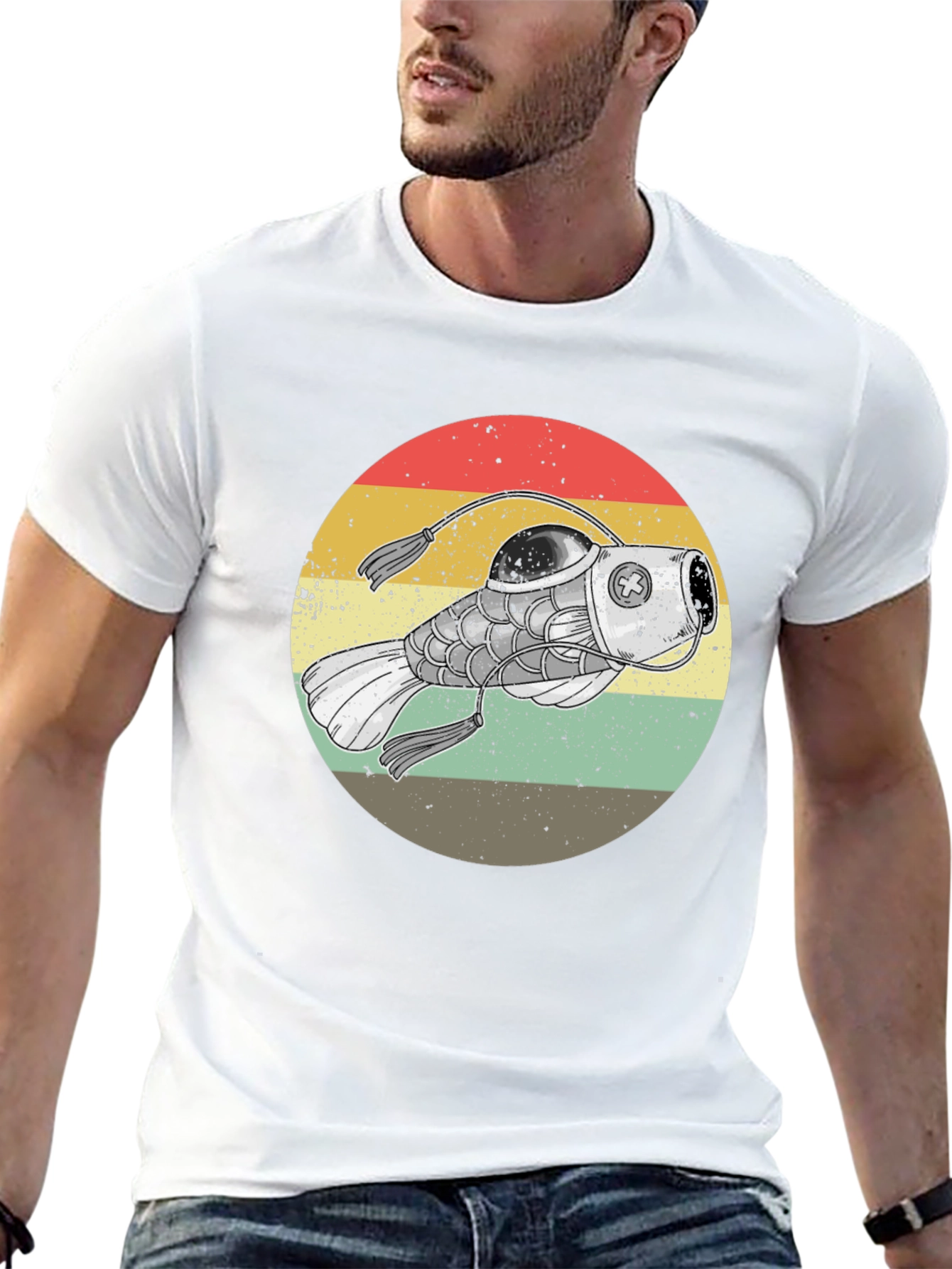 Retro Steampunk Angler Fish Graphic Tee