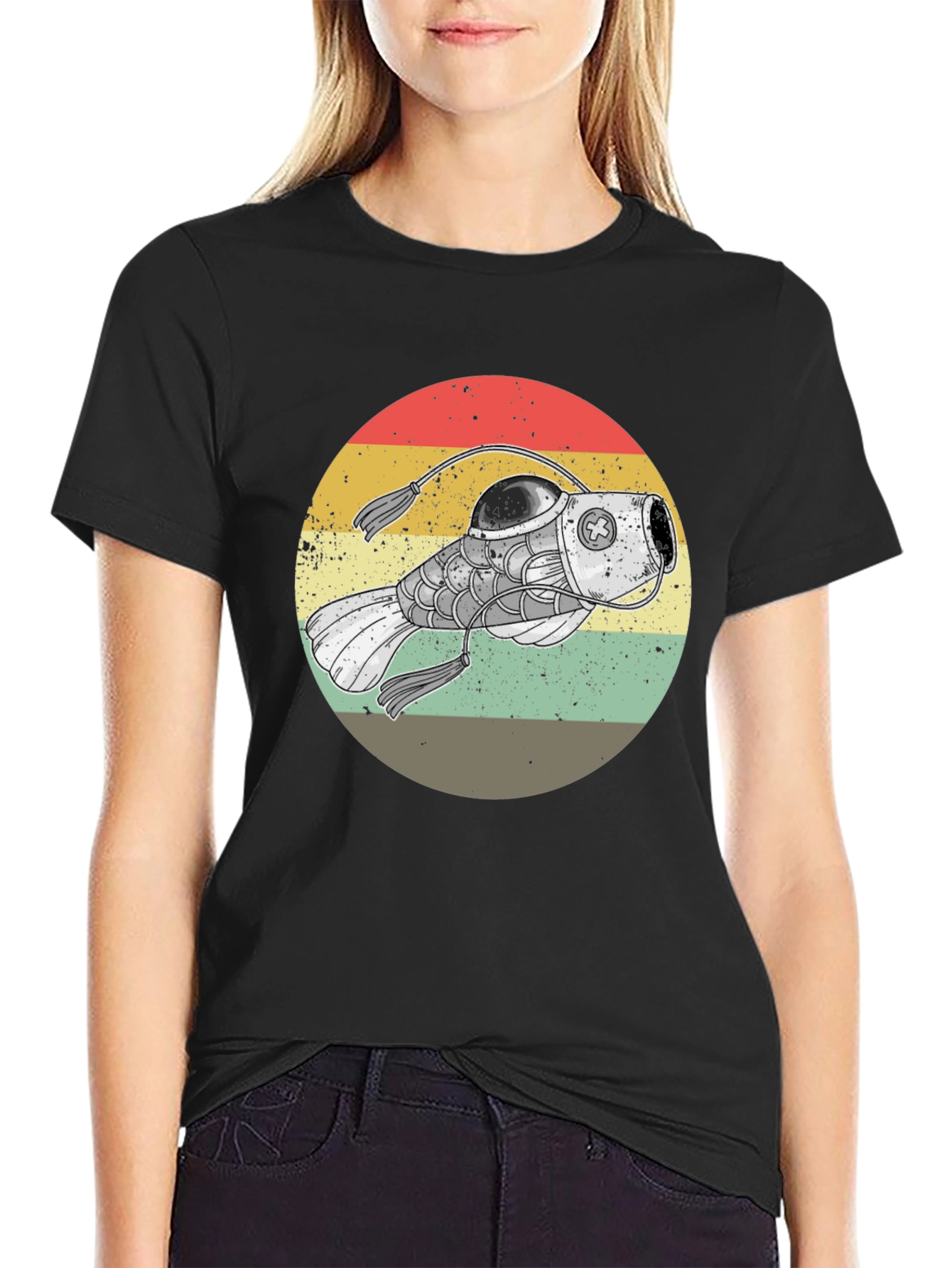 Retro Steampunk Angler Fish Graphic Tee