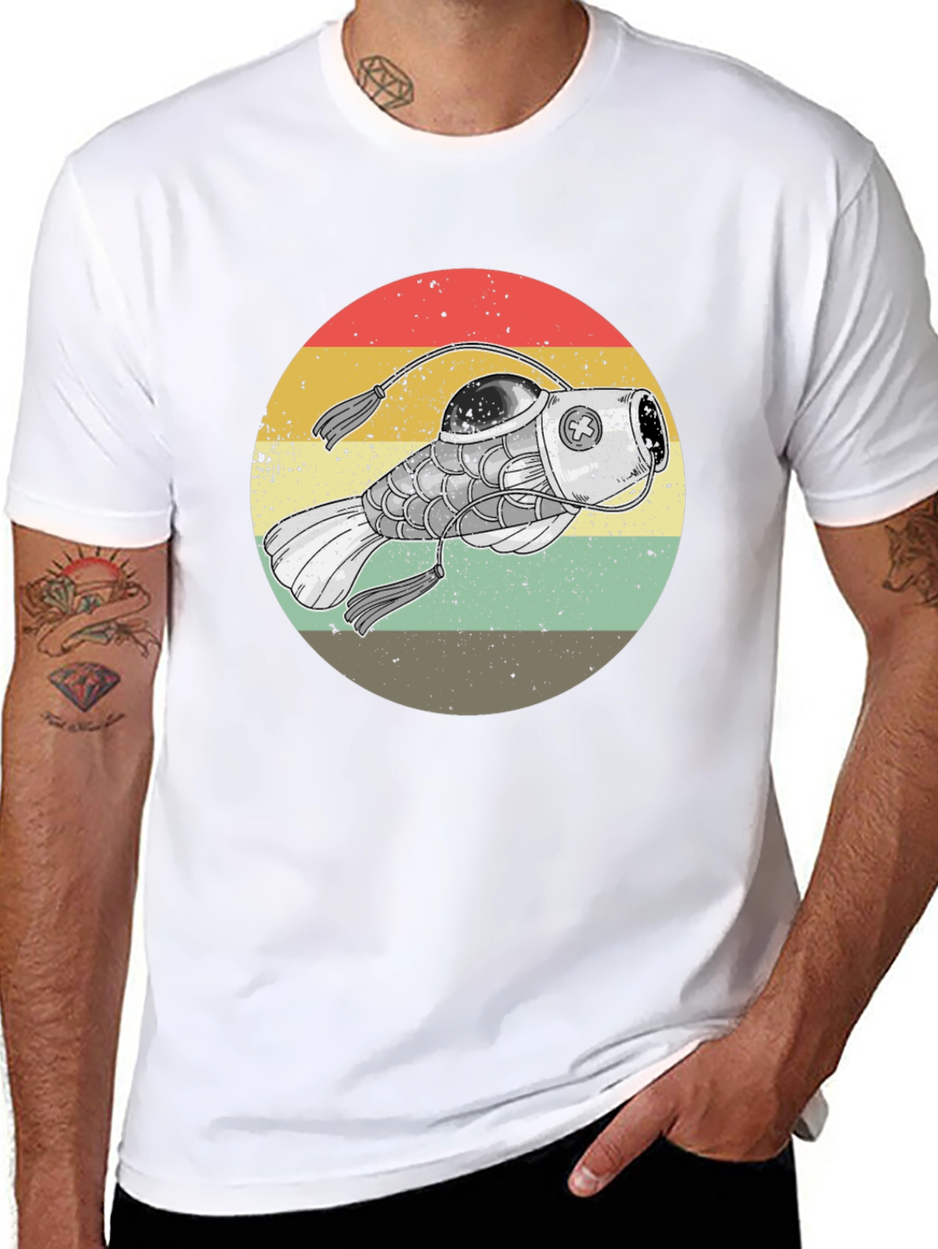 Retro Steampunk Angler Fish Graphic Tee
