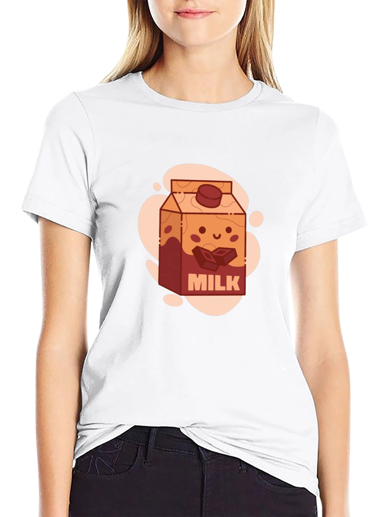 Chocolate Milk Cartoon T-Shirt