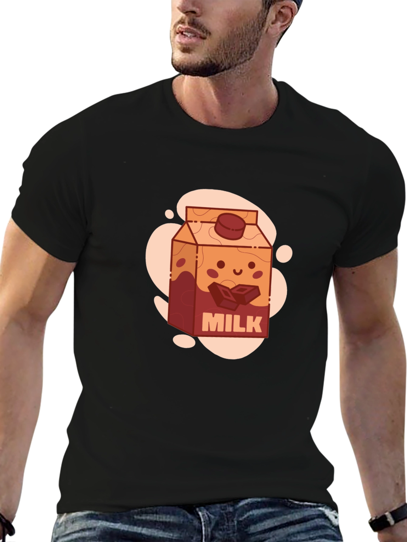 Chocolate Milk Cartoon T-Shirt