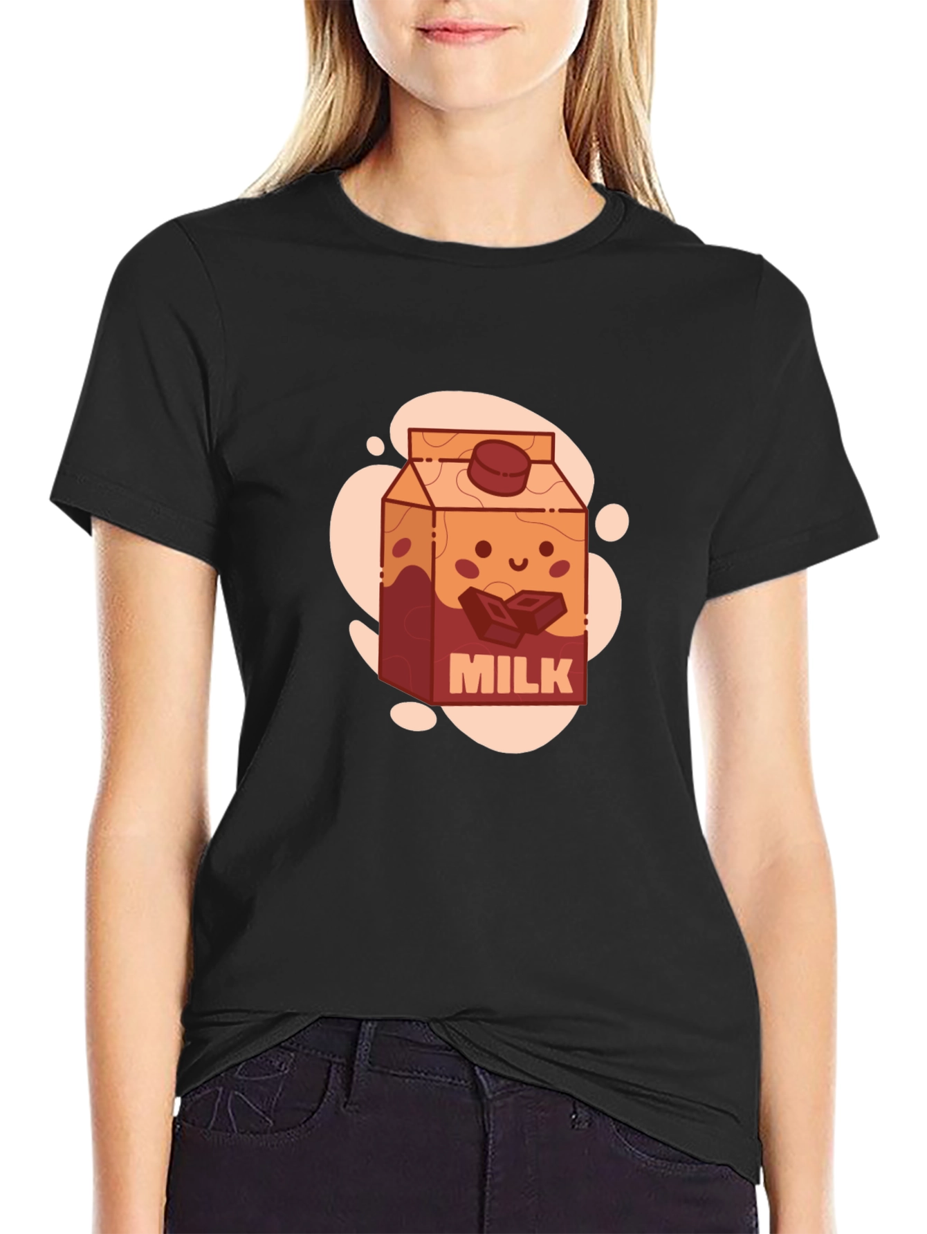 Chocolate Milk Cartoon T-Shirt