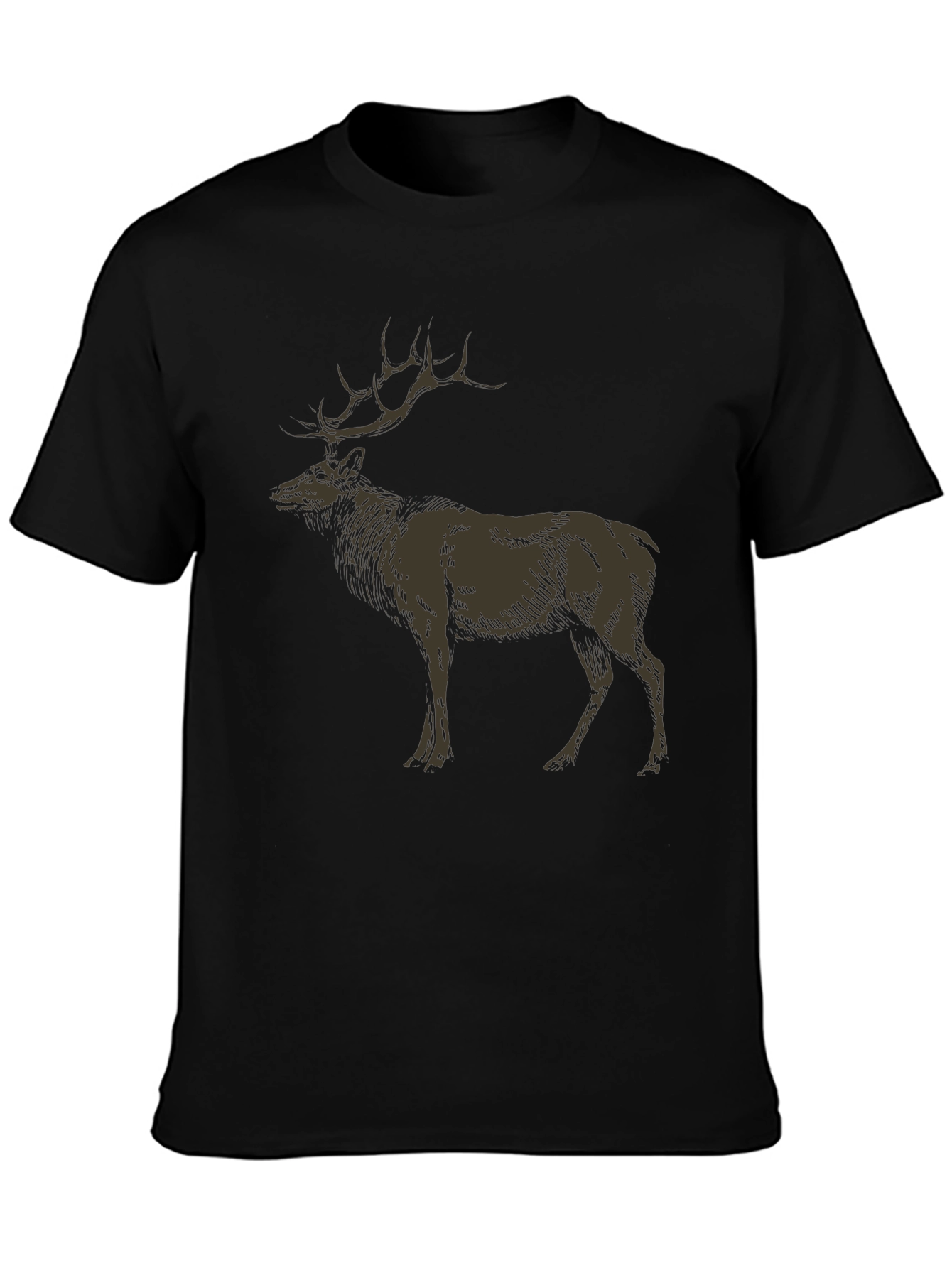 Elk Graphic Tee - Nature Inspired Design