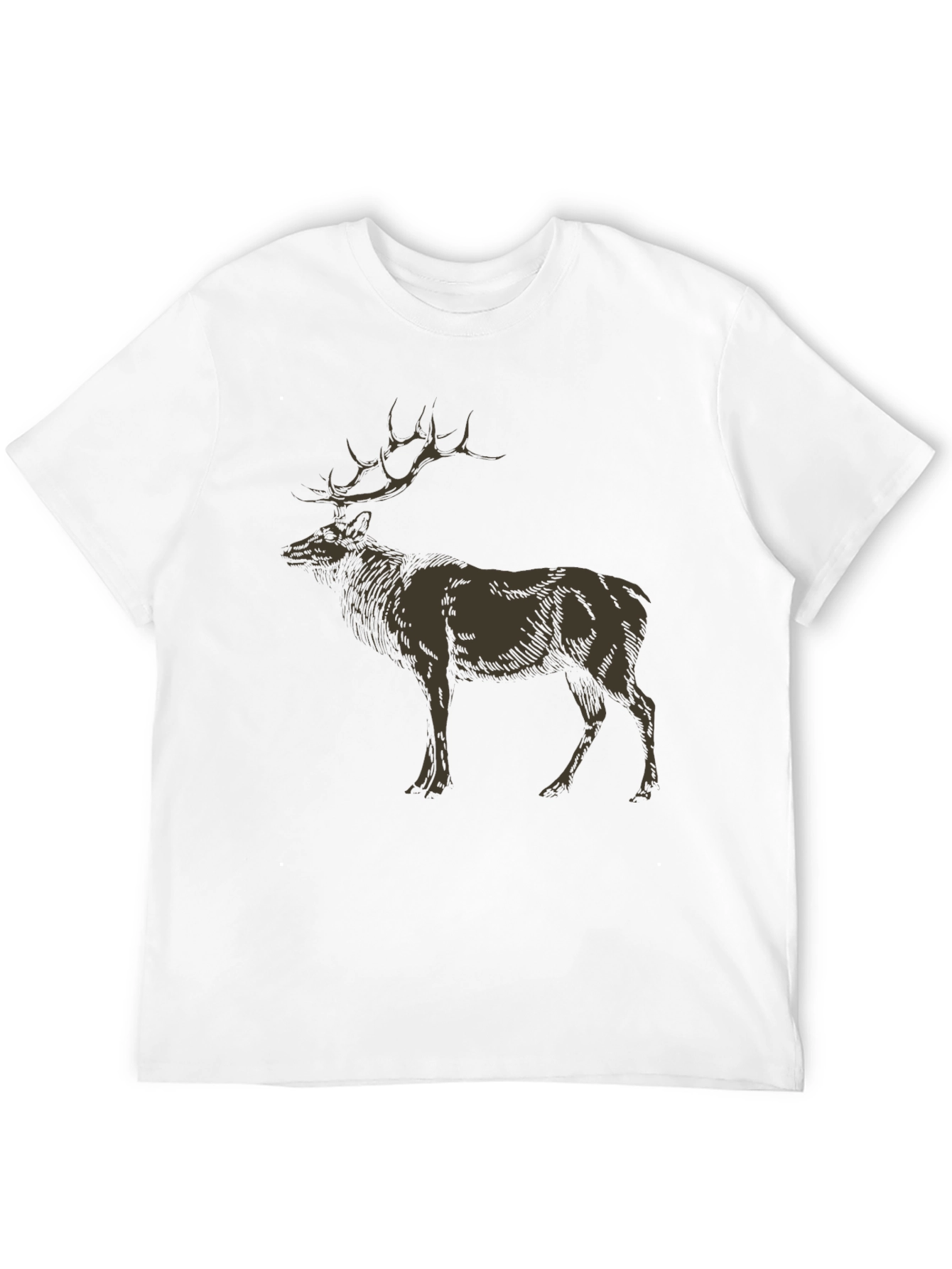 Elk Graphic Tee - Nature Inspired Design