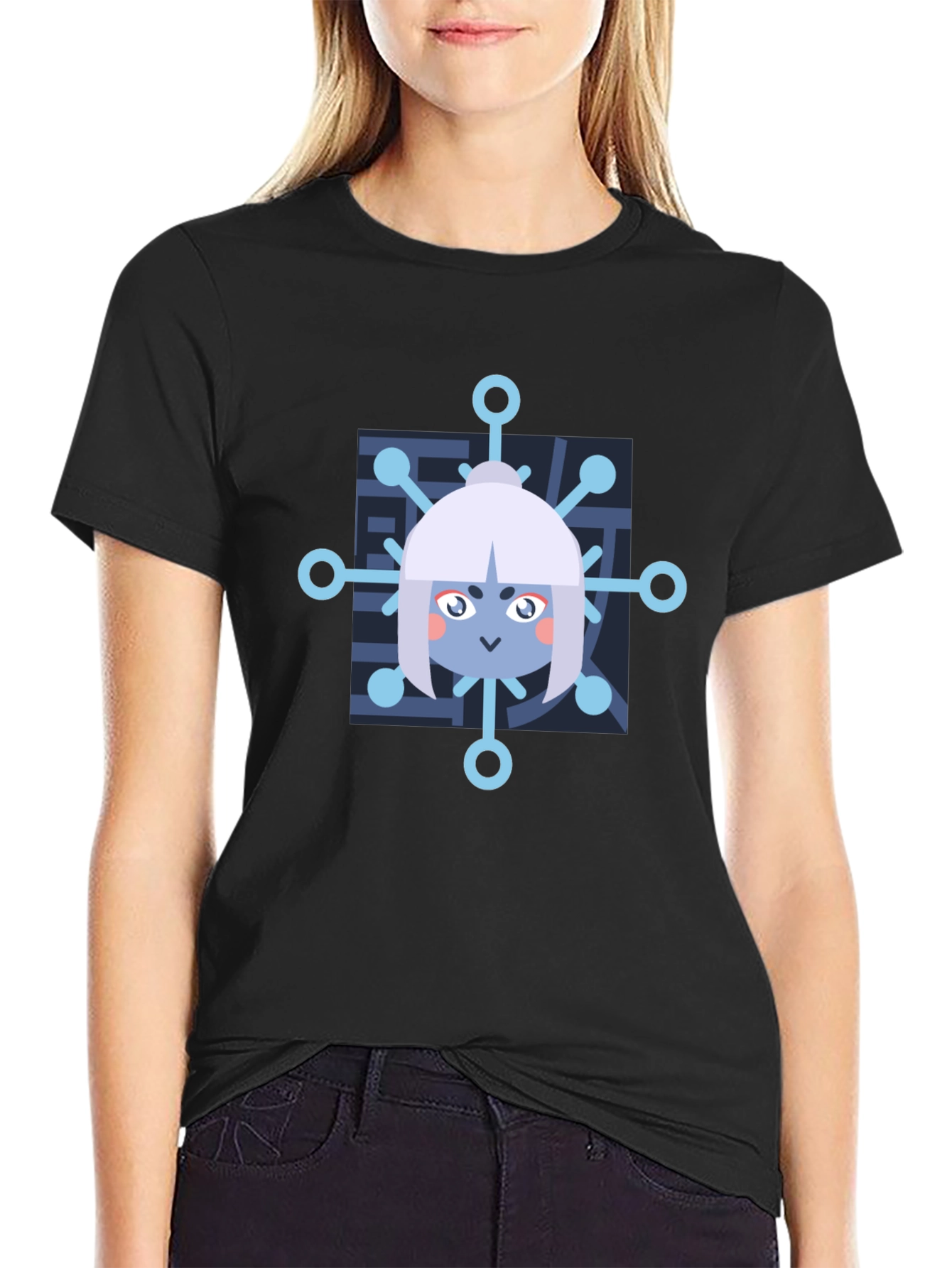 Anime Snowflake Graphic T-Shirt