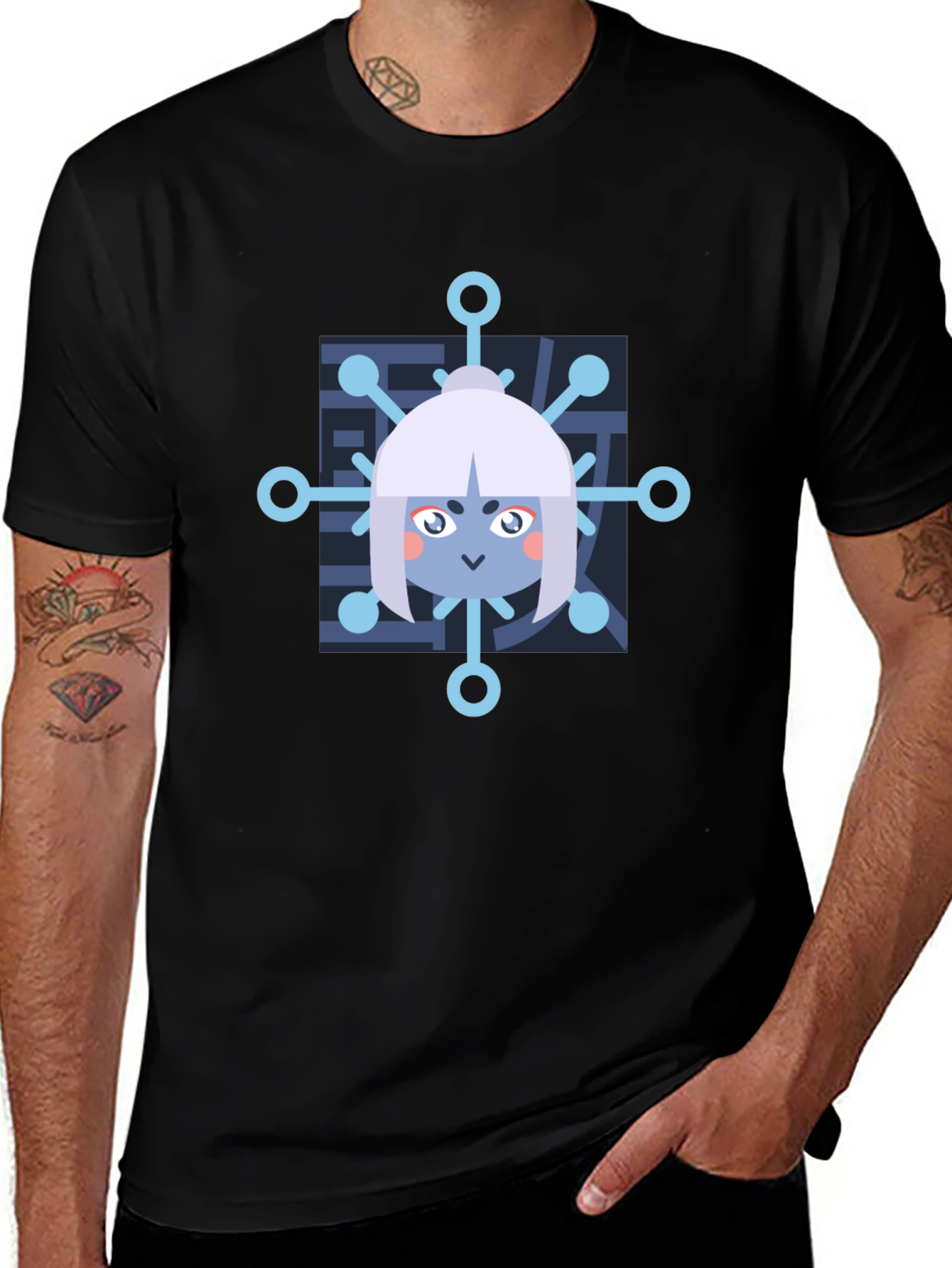 Anime Snowflake Graphic T-Shirt