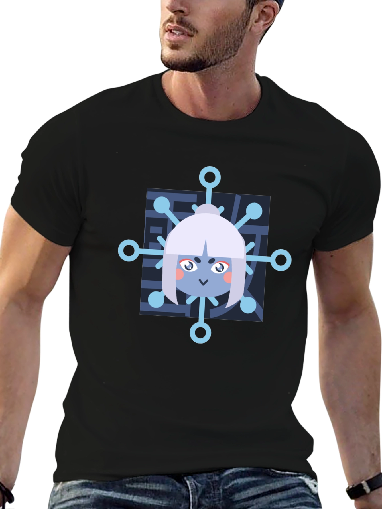 Anime Snowflake Graphic T-Shirt