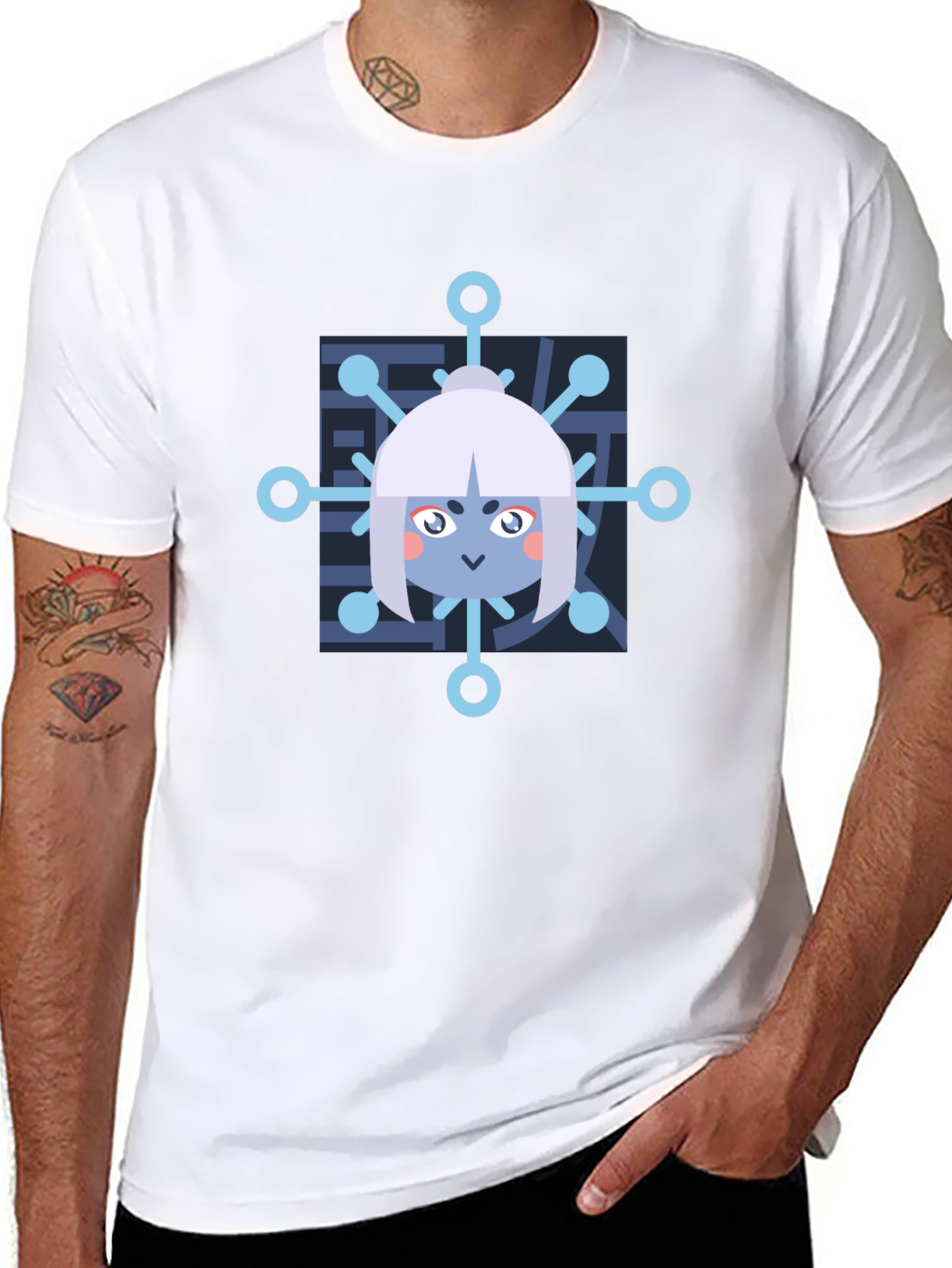 Anime Snowflake Graphic T-Shirt
