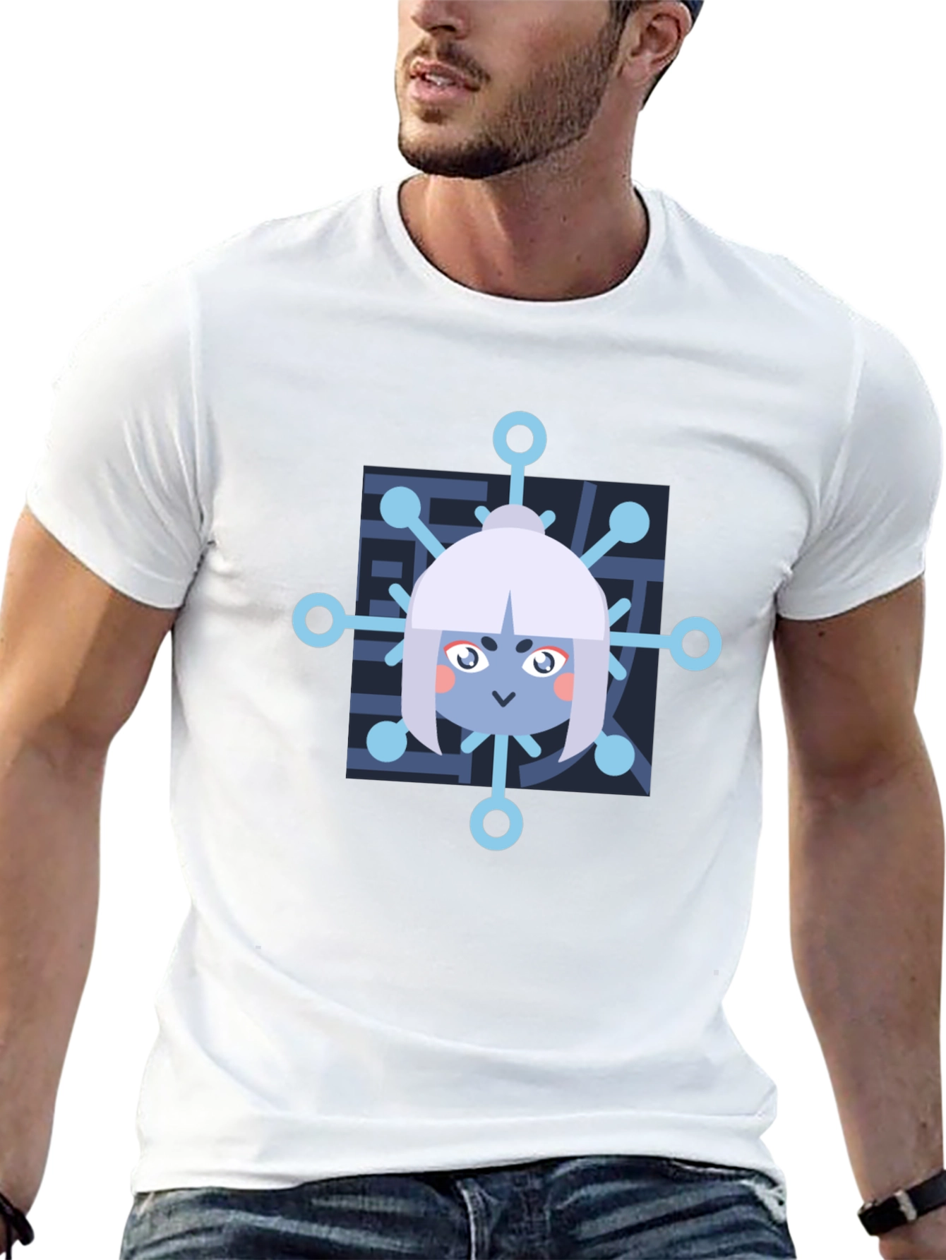 Anime Snowflake Graphic T-Shirt