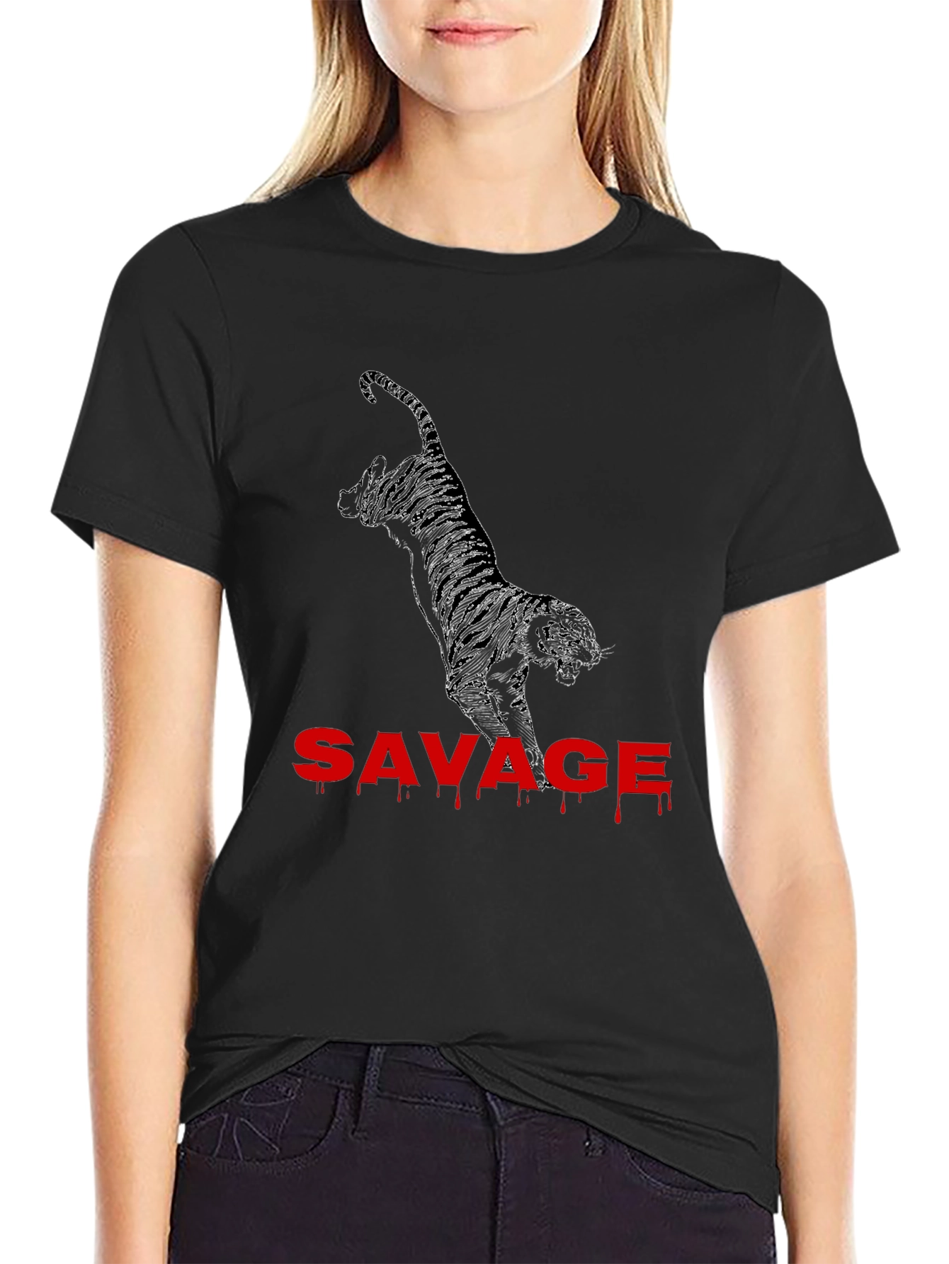 Savage Tiger Graphic Tee
