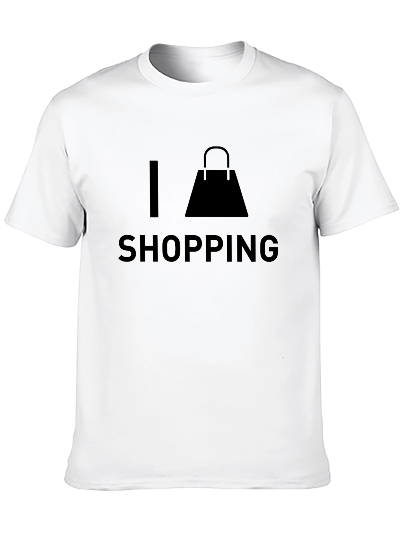 I Love Shopping Black T-Shirt
