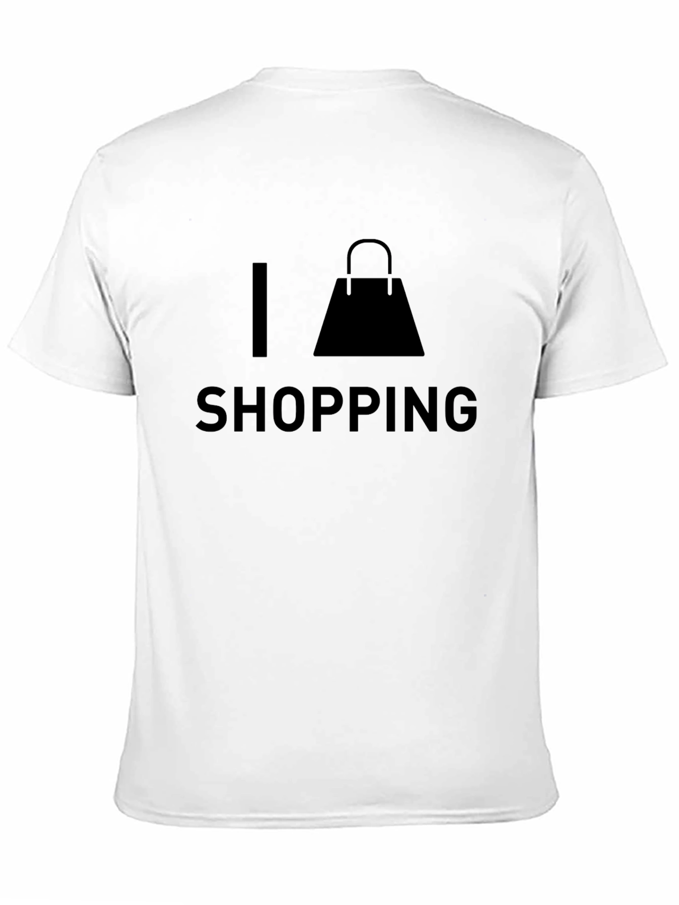 I Love Shopping Black T-Shirt