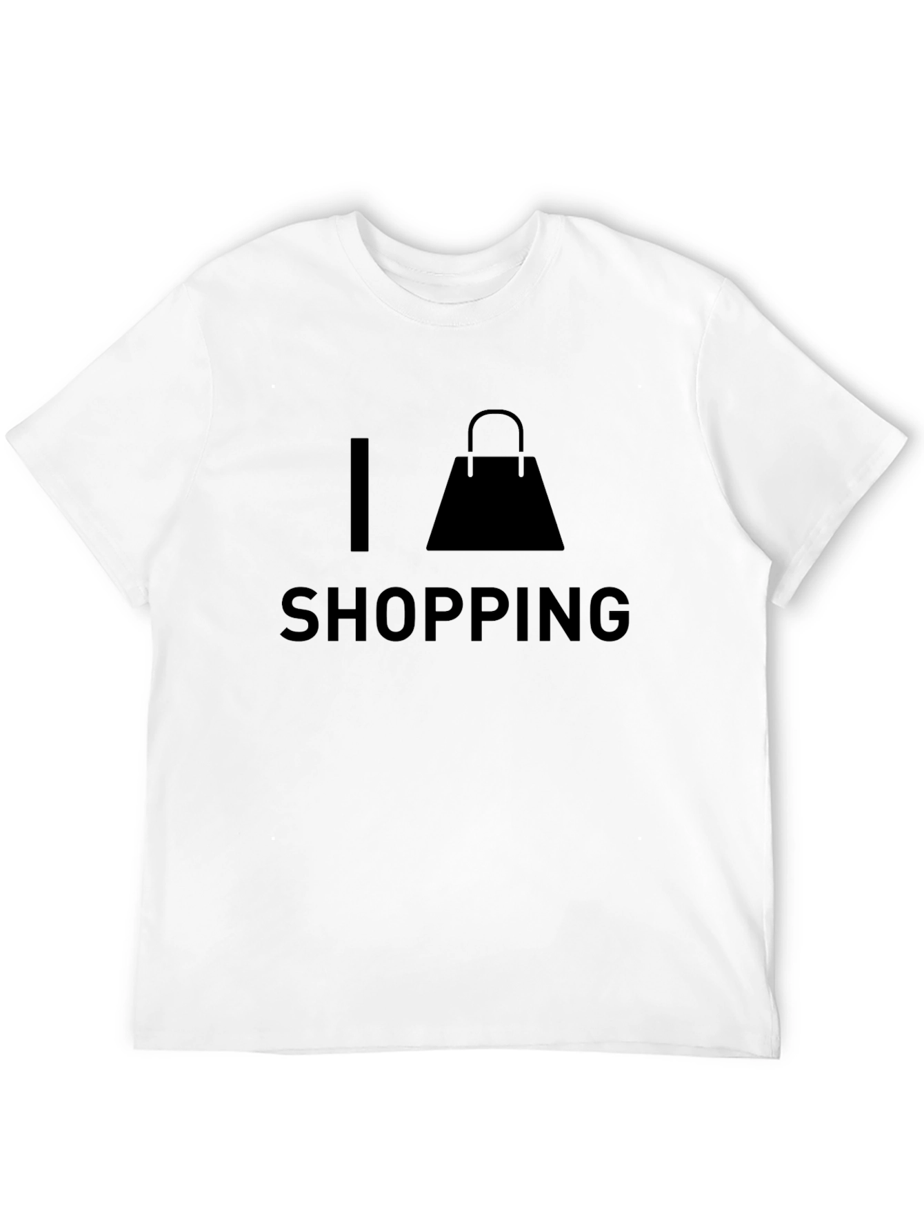I Love Shopping Black T-Shirt