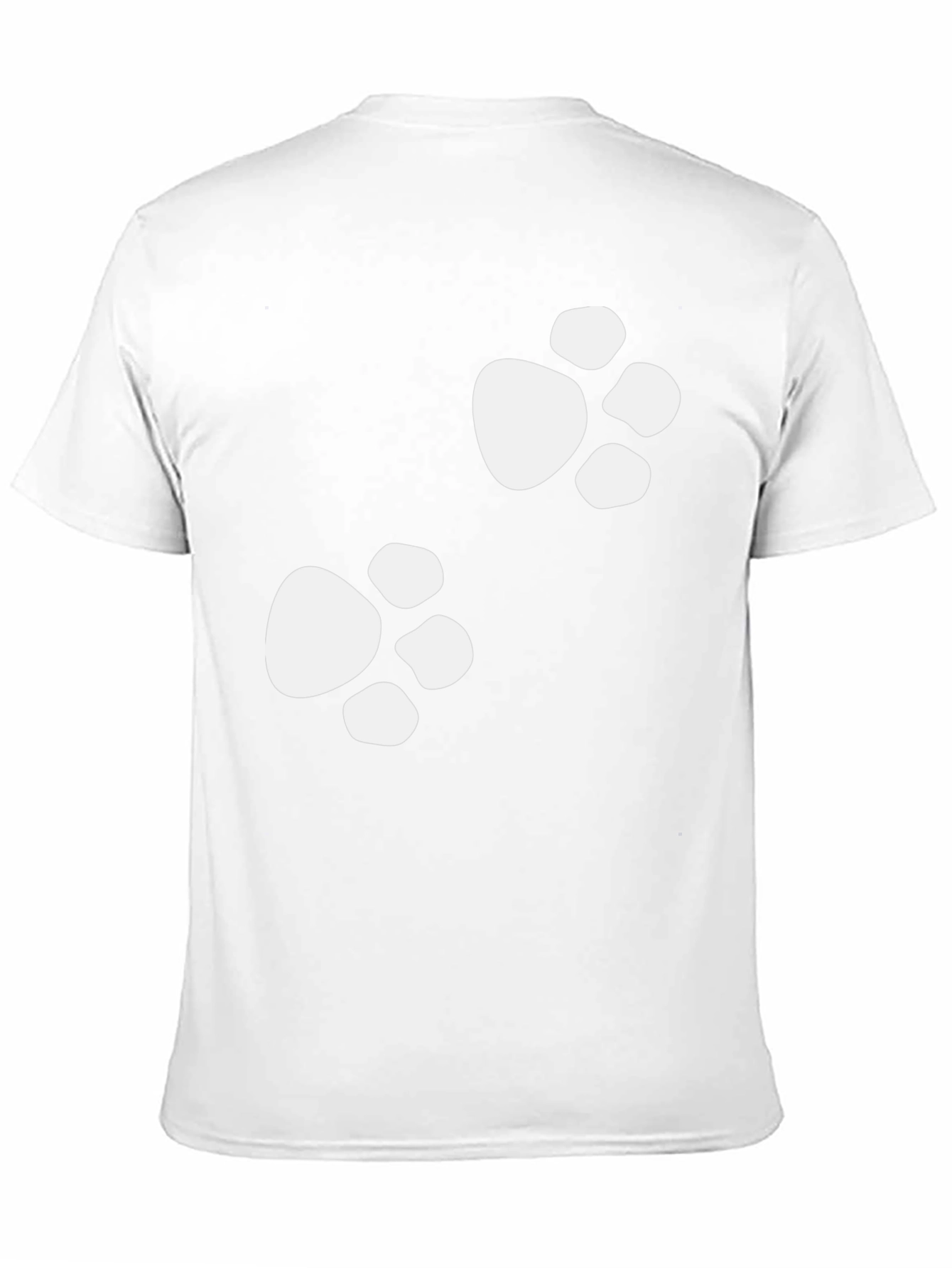 Paw Print Tee - Casual Black Cotton Shirt