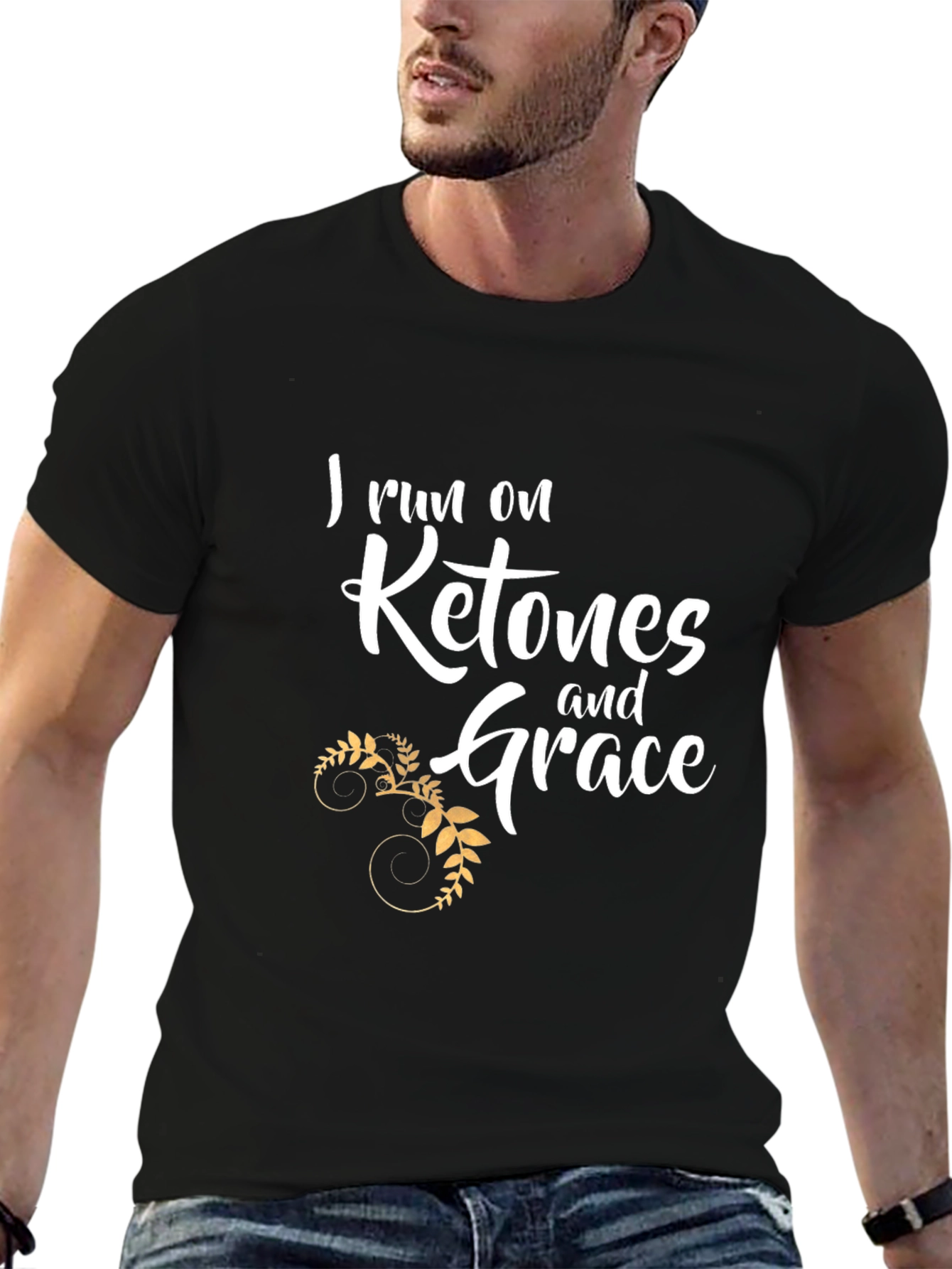 Ketones and Grace Black Graphic Tee