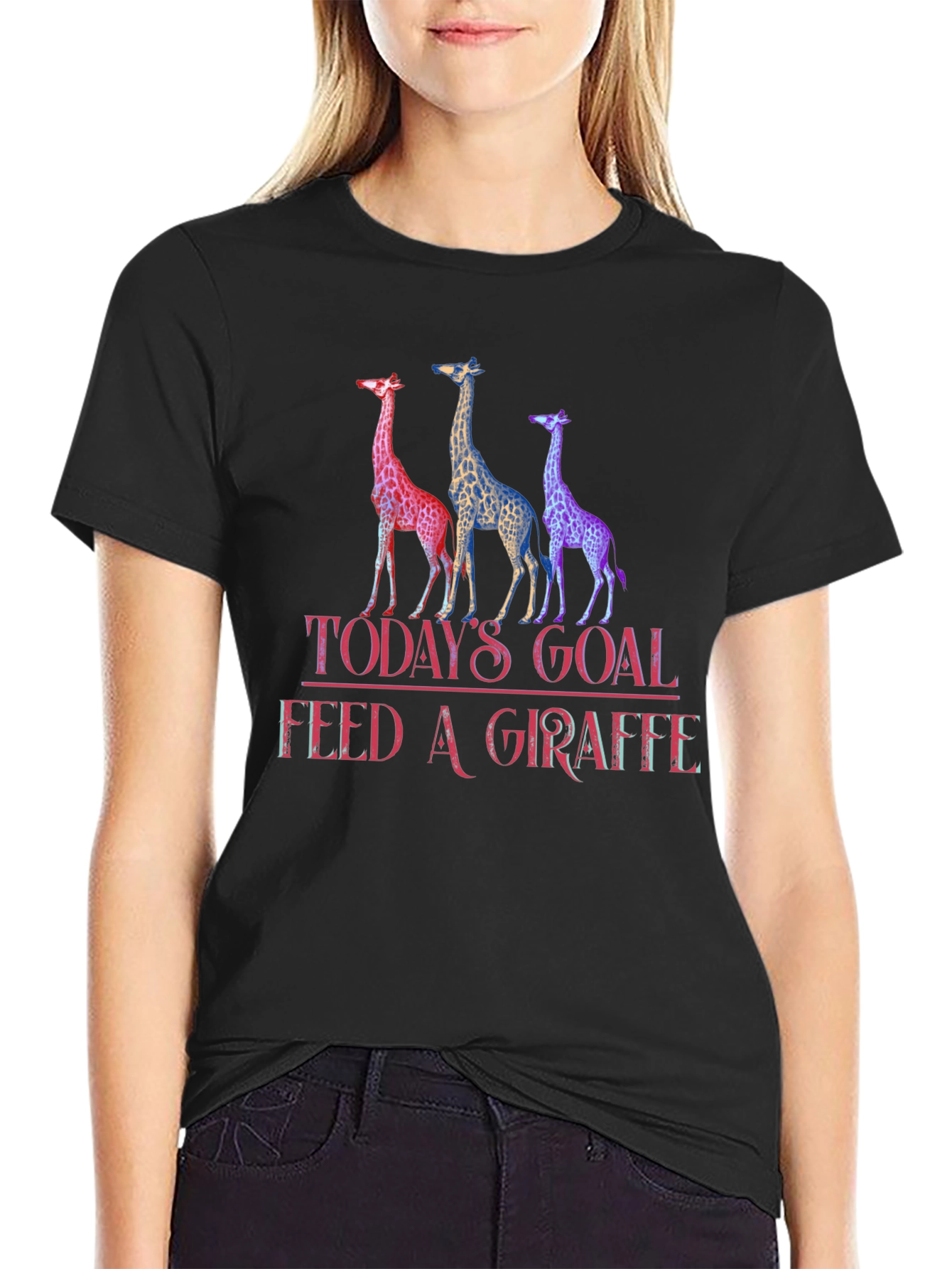 Todays Goal Feed A Giraffe T-Shirt