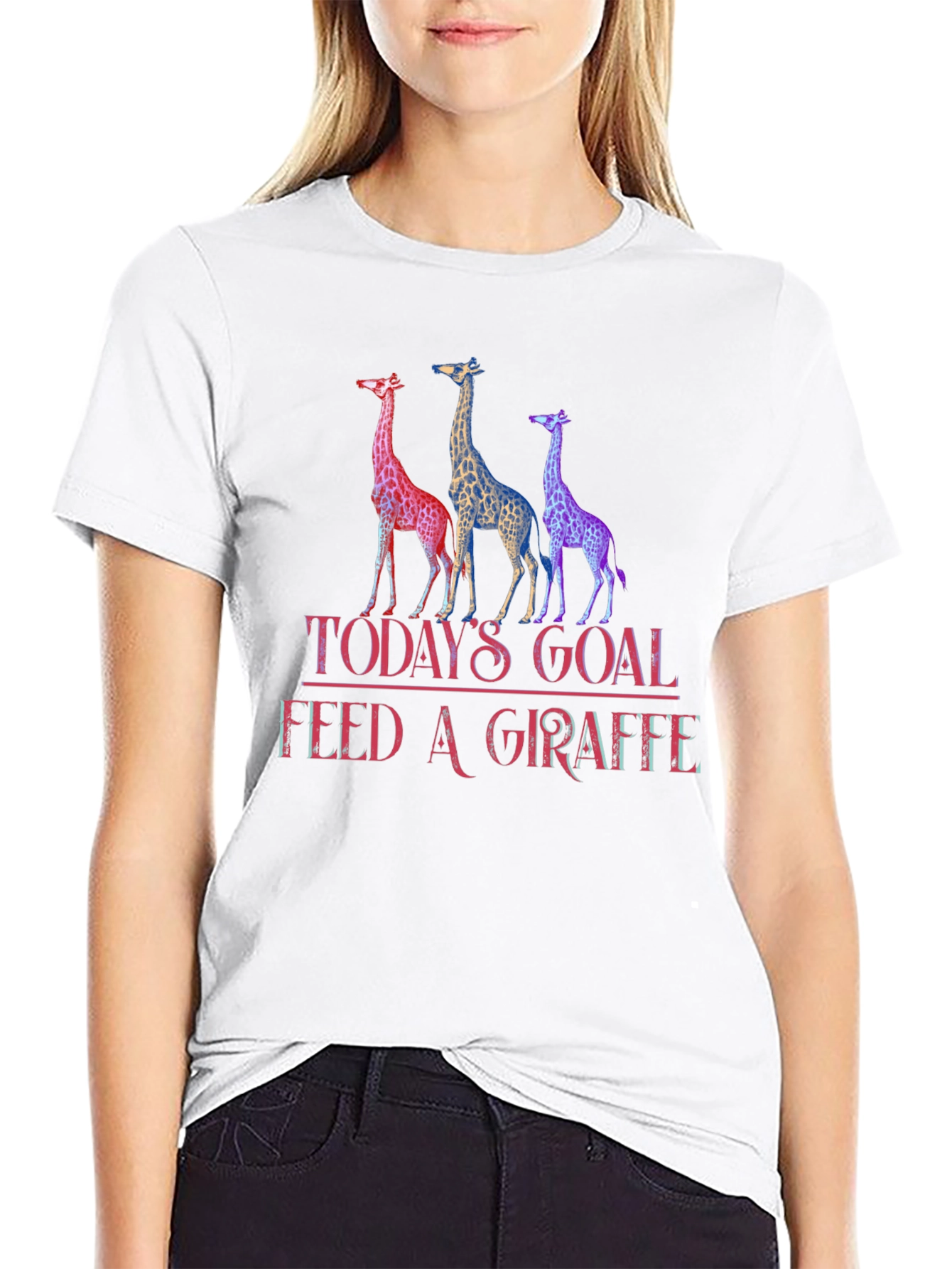 Todays Goal Feed A Giraffe T-Shirt