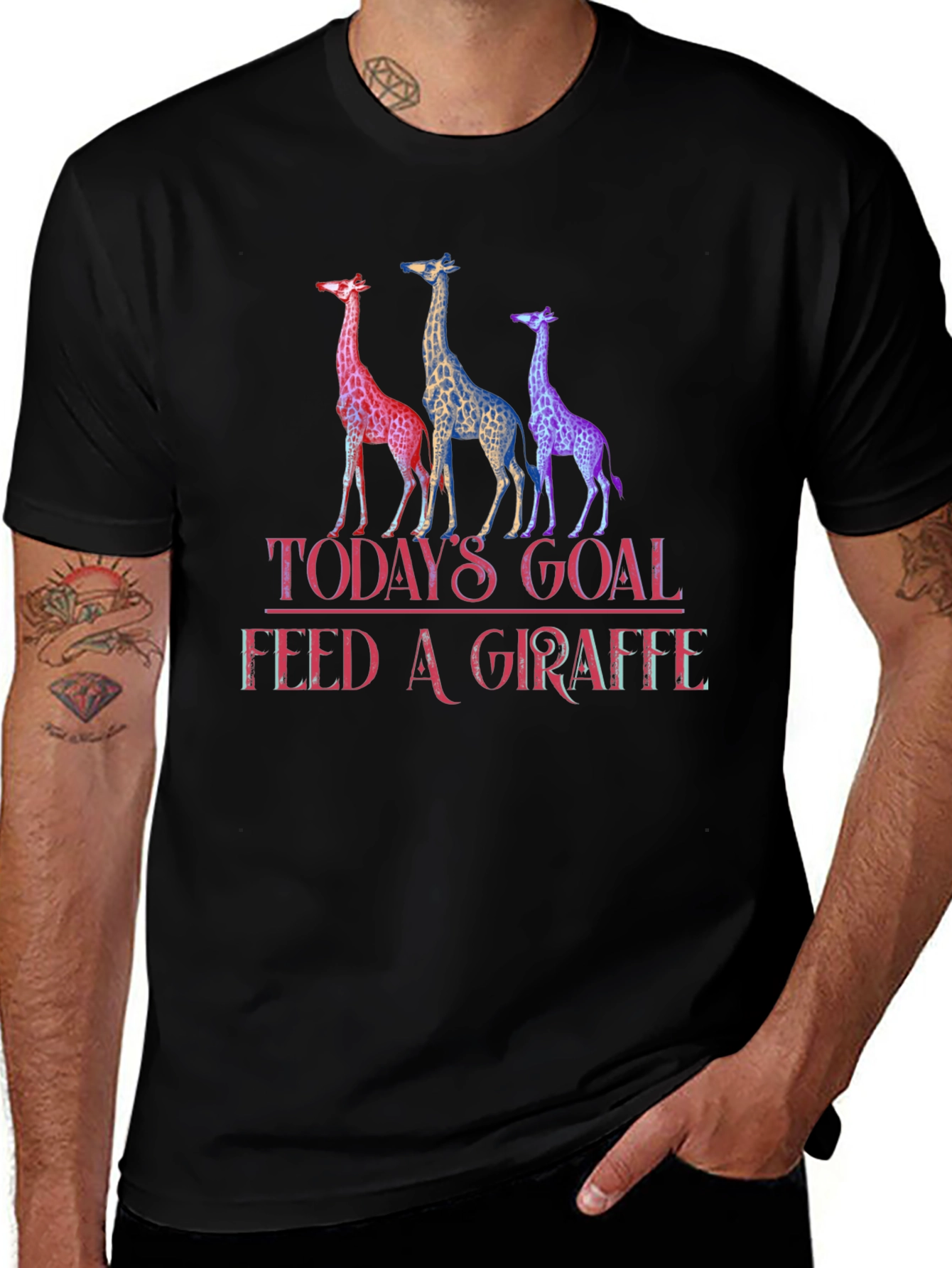 Todays Goal Feed A Giraffe T-Shirt